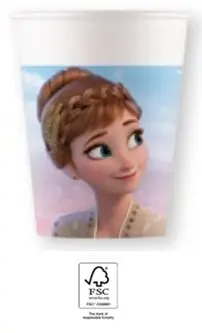 Disney Frozen II Wind Spirit papírové kelímky 8 ks 200 ml FSC fotografii produktu