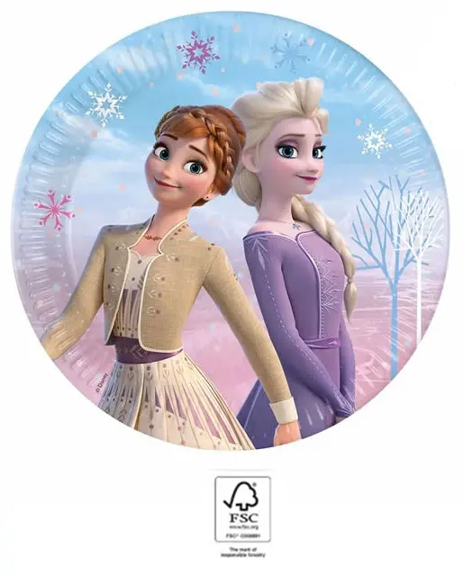 Disney Frozen II Wind Spirit, Disney Frozen II papírové talíře 8 kusů 23 cm FSC fotografii produktu