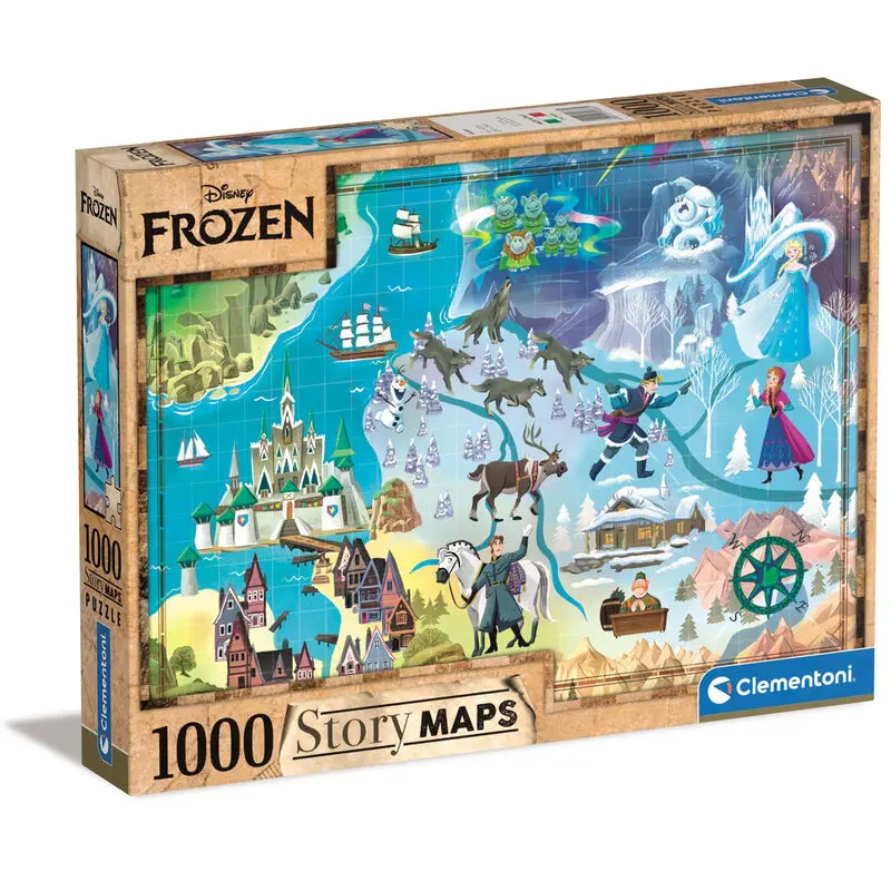 Disney Story Maps Skládačka Frozen (1000 dílků) fotografii produktu