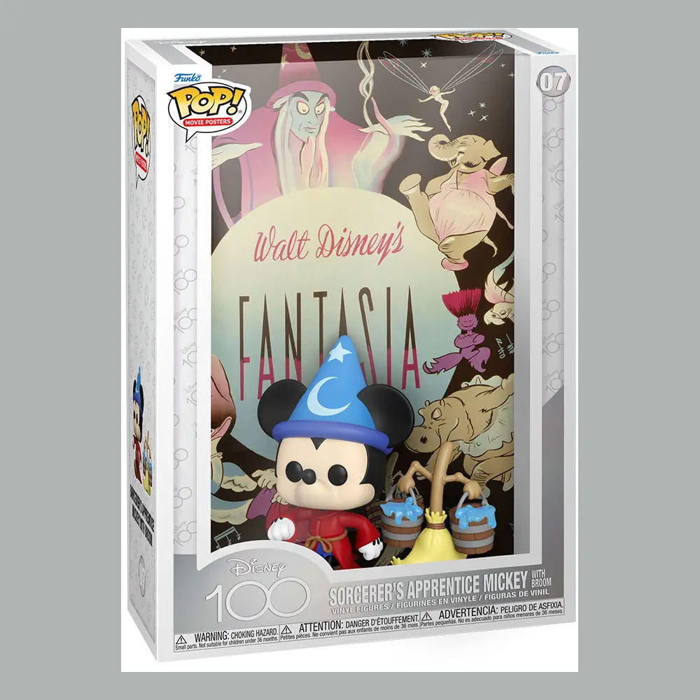 Disney POP! Filmový plakát a figurka Fantasia 9 cm fotografii produktu