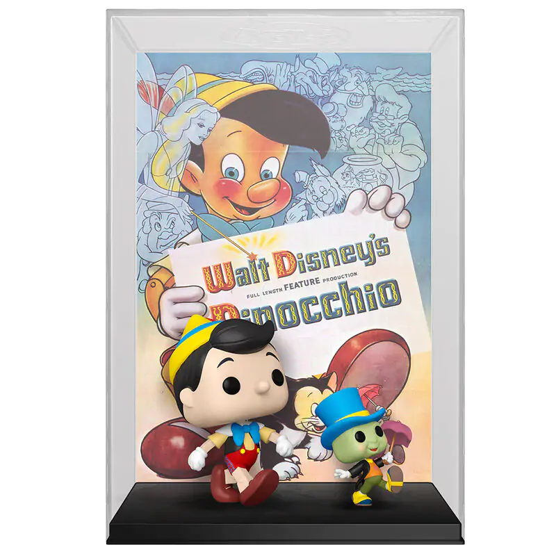 Disney POP! Film Plakát & Figurka Pinocchio 9 cm fotografii produktu