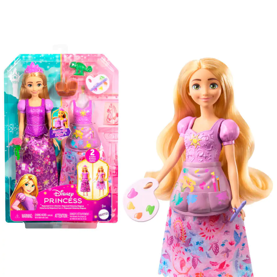 Disney Princess Rapunzel panenka 2 v 1 s příběhy fotografii produktu