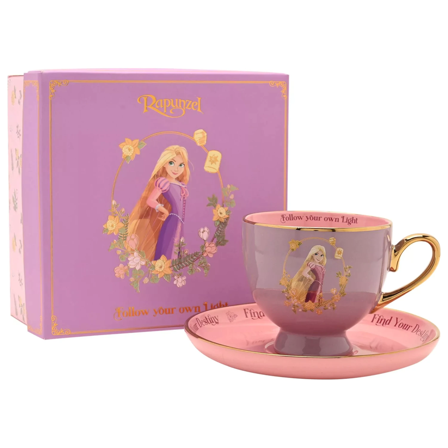 Disney Princess Rapunzel čajový šálek + podšálek 207 ml fotografii produktu