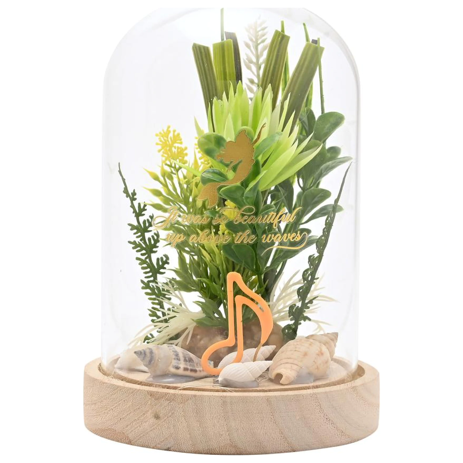 DISNEY PRINCESS Ariel květinová Cloche s neonovým světlem fotografii produktu