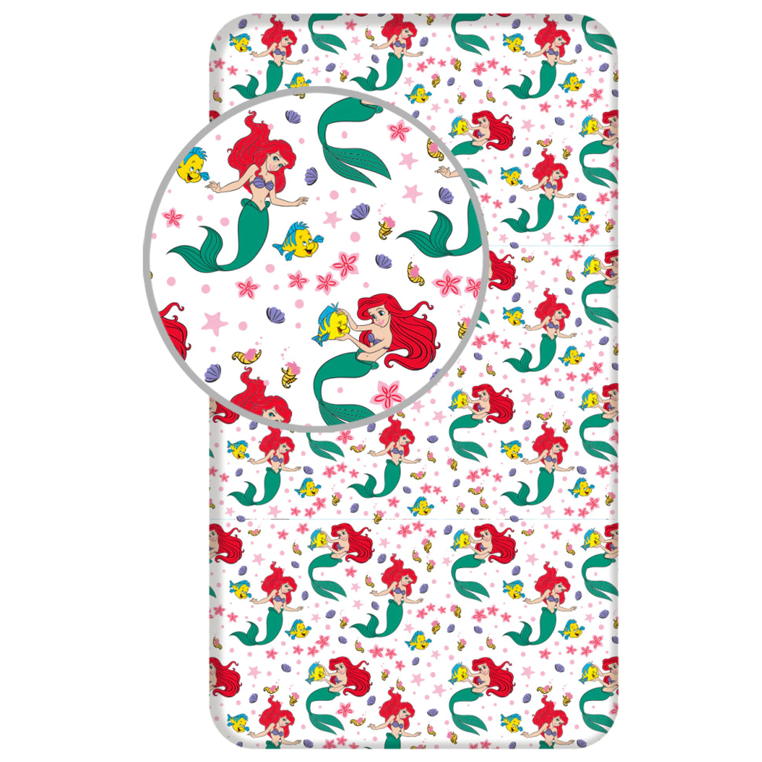 Disney Princess Ariel Prostěradlo 90x200 cm fotografii produktu