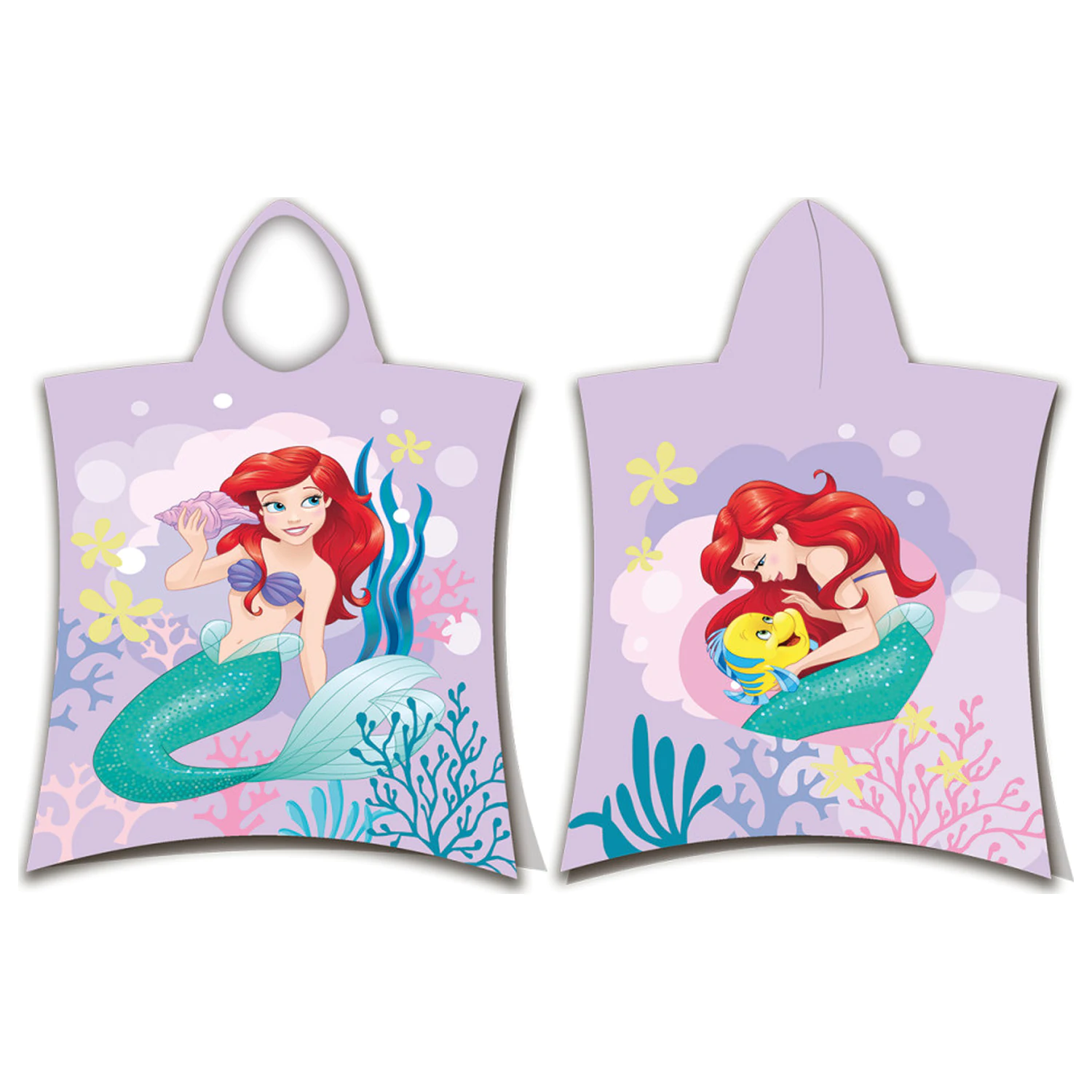 Disney Princess Ariel růžové ručníkové pončo fotografii produktu
