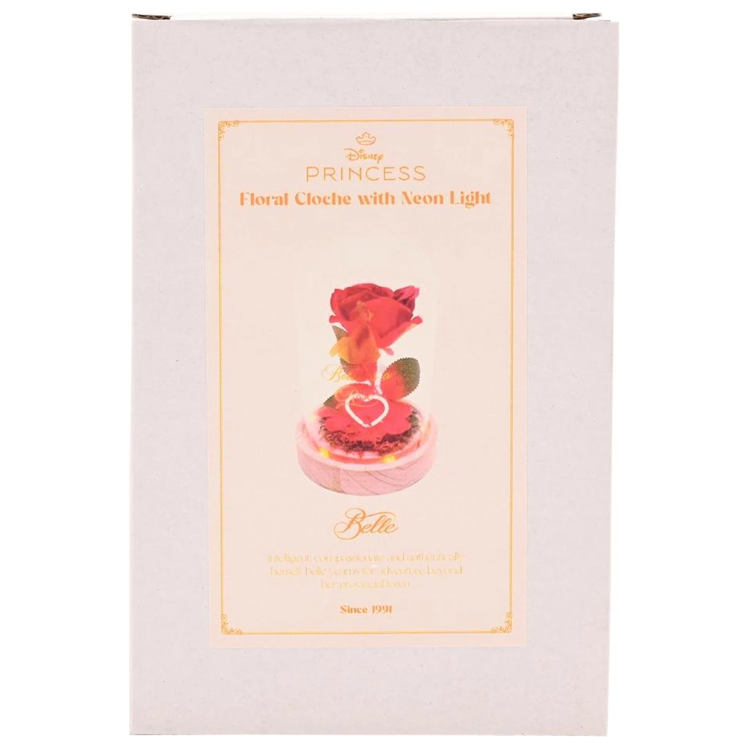 Disney Princess Belle květinová cloche s neonovým světlem fotografii produktu