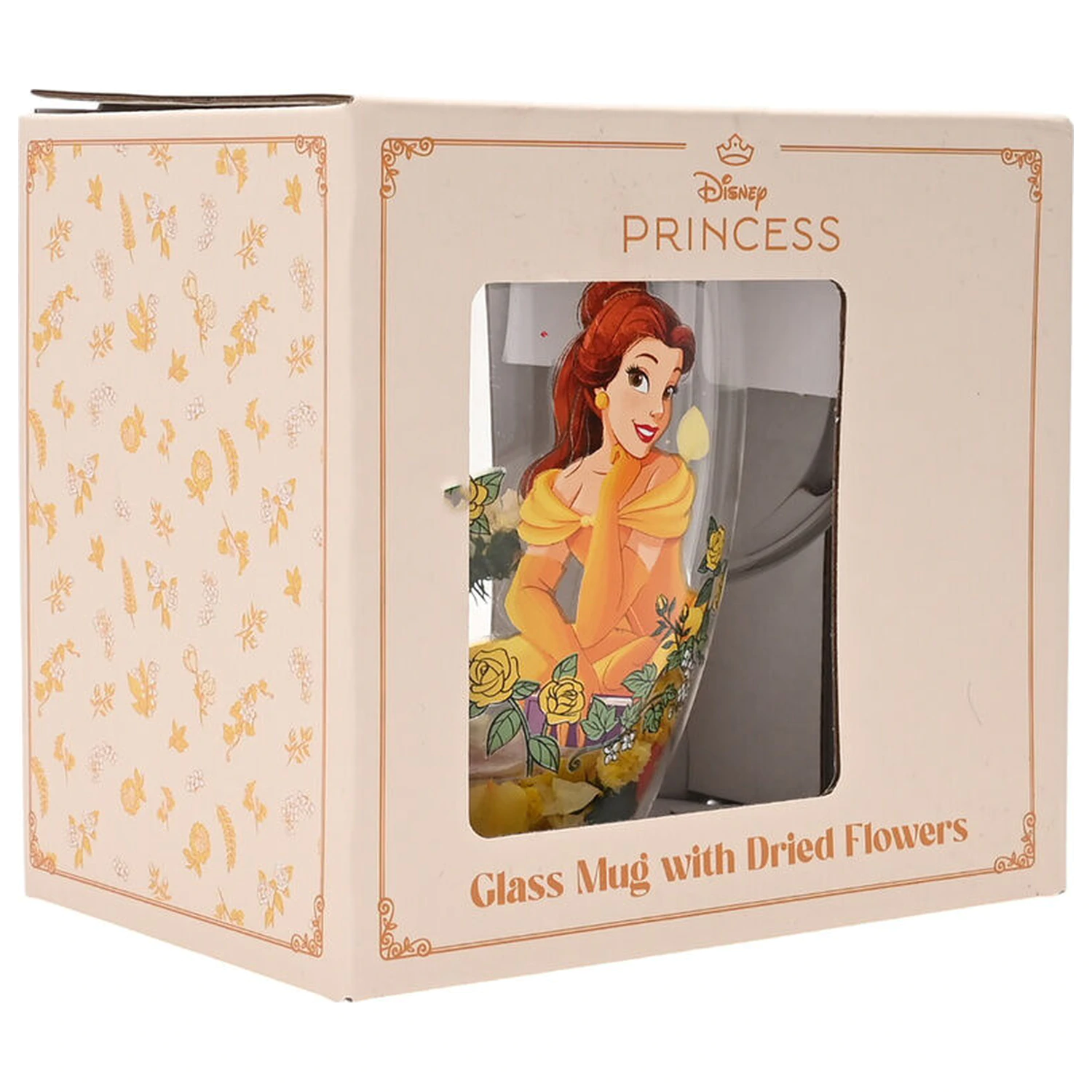 Disney Princess Belle sklenice se sušenými květinami 300 ml fotografii produktu