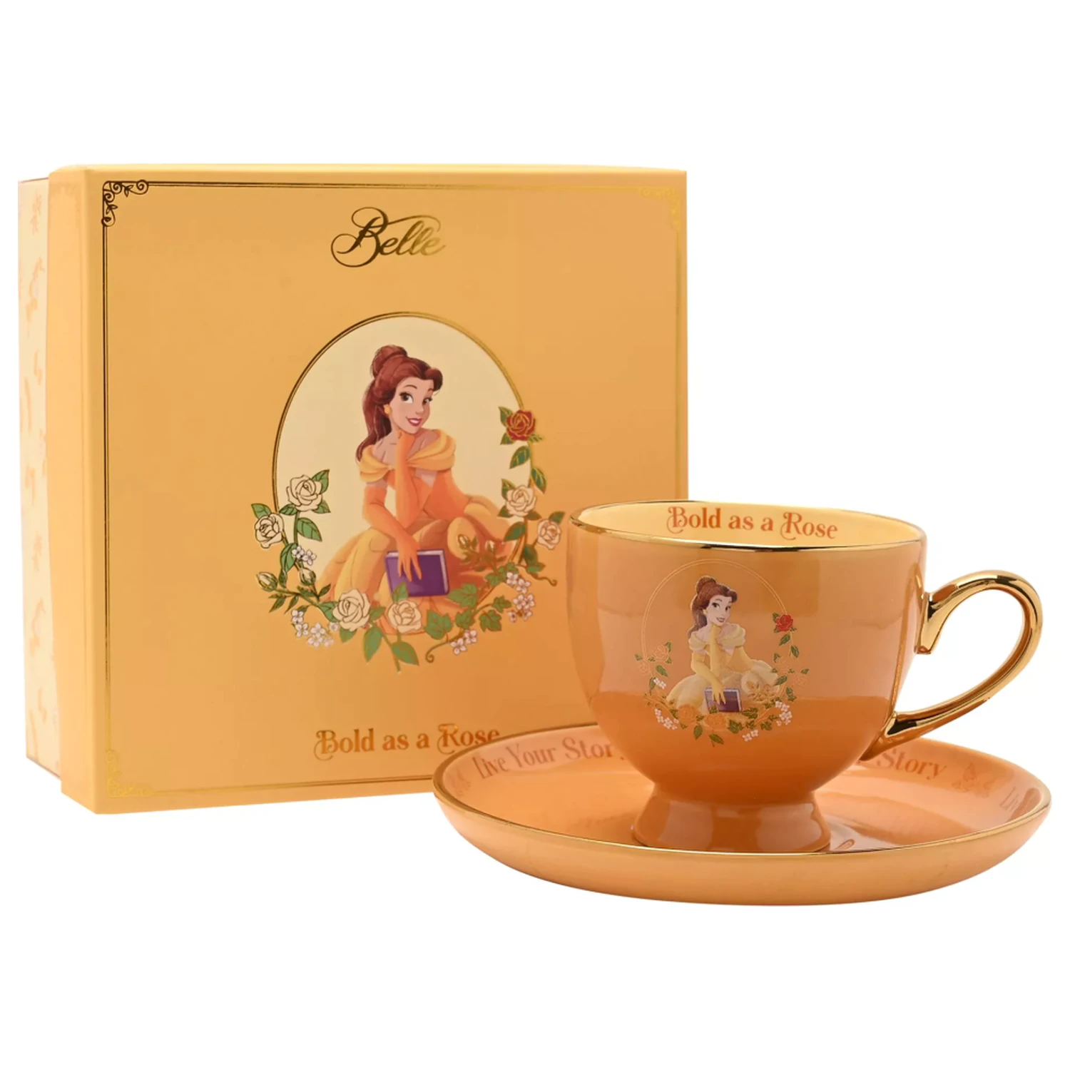 Disney Princess Belle čajový šálek + podšálek 207 ml fotografii produktu