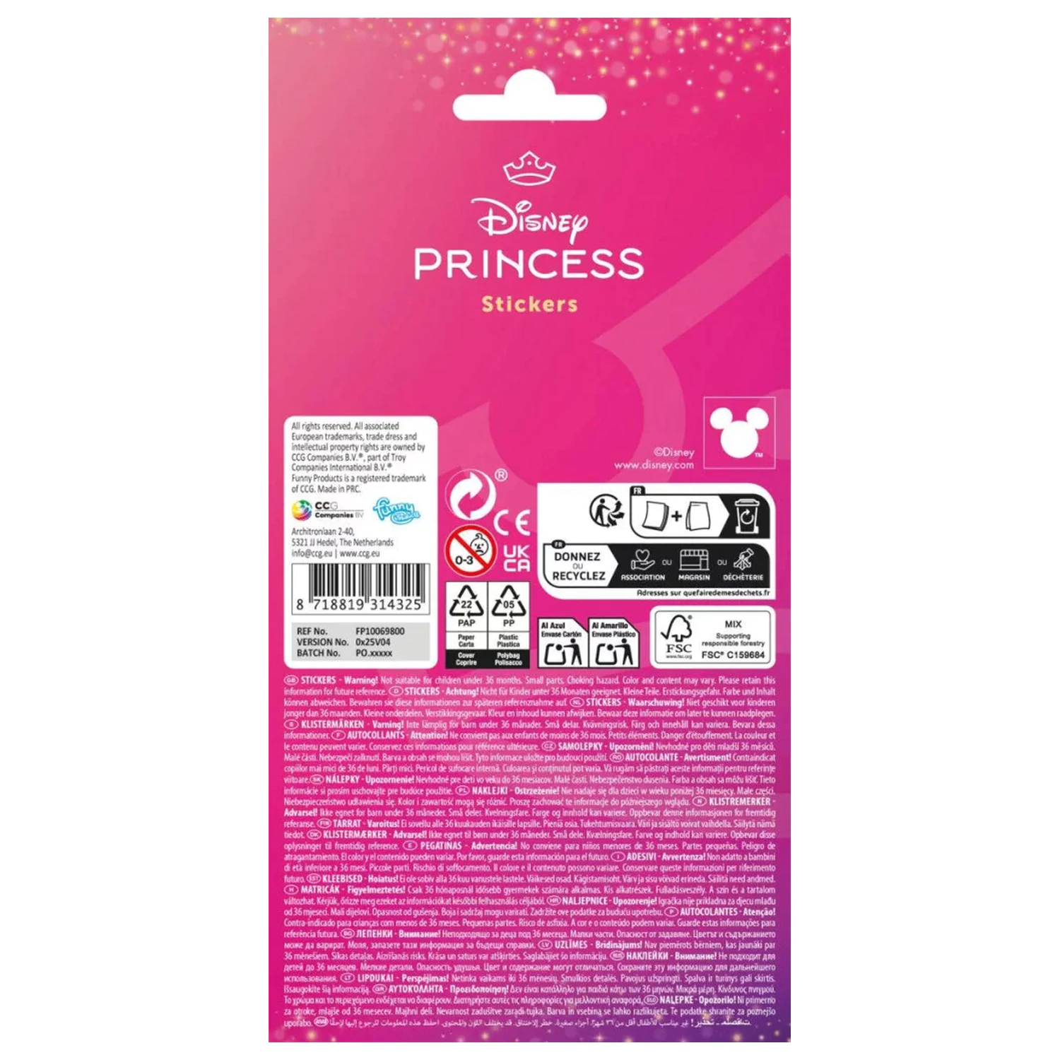 Disney Princess Cuties nálepka fotografii produktu
