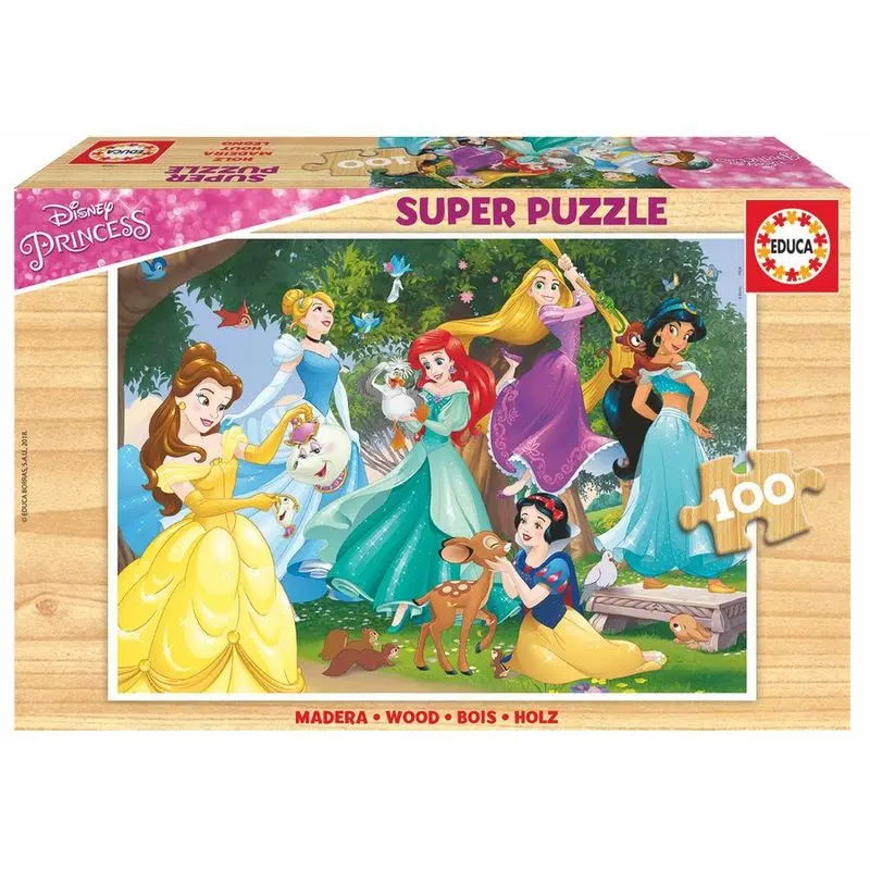 Dřevěné puzzle Disney Princess 100ks fotografii produktu