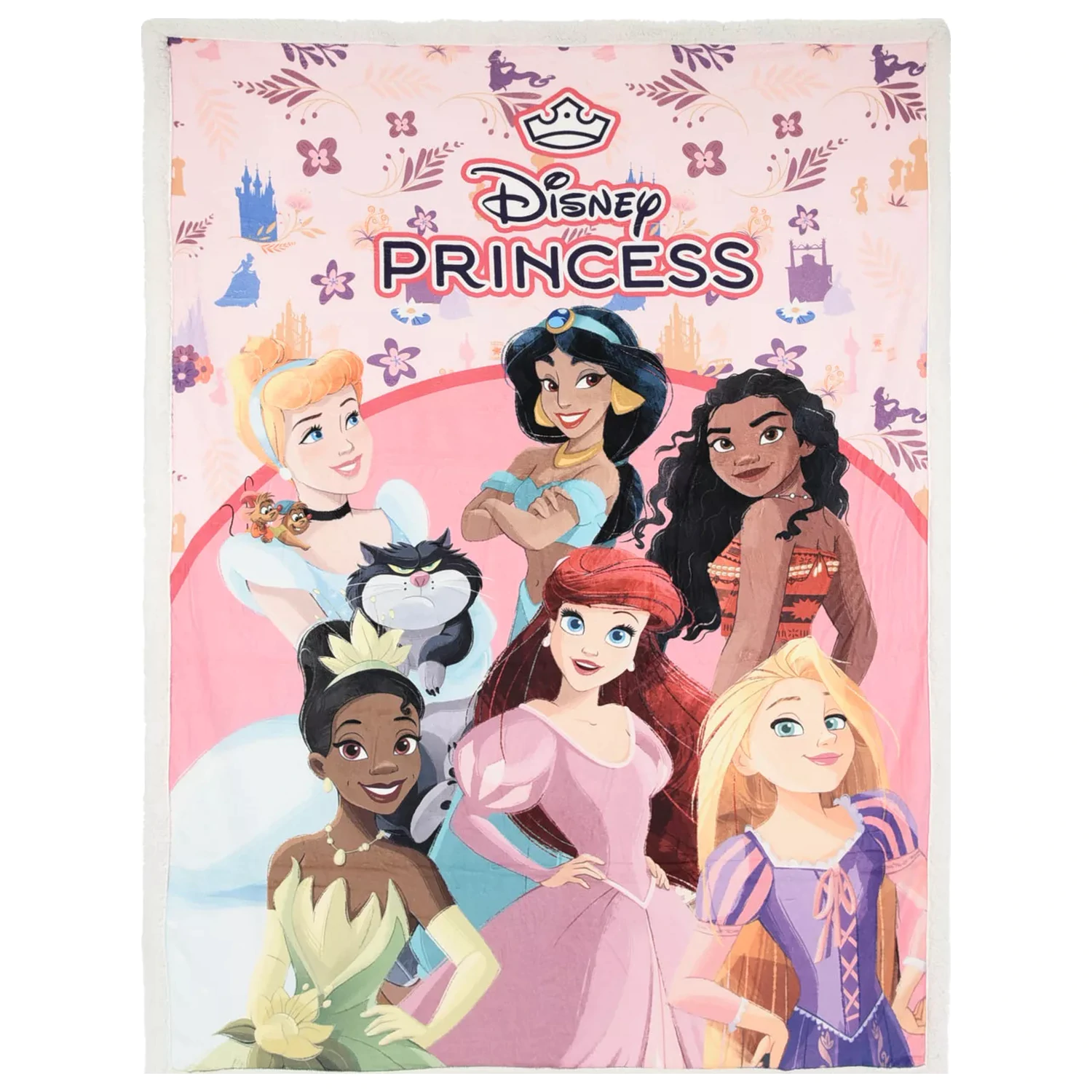 Disney Princess Floral Fantasy sherpa deka 140x190 cm fotografii produktu