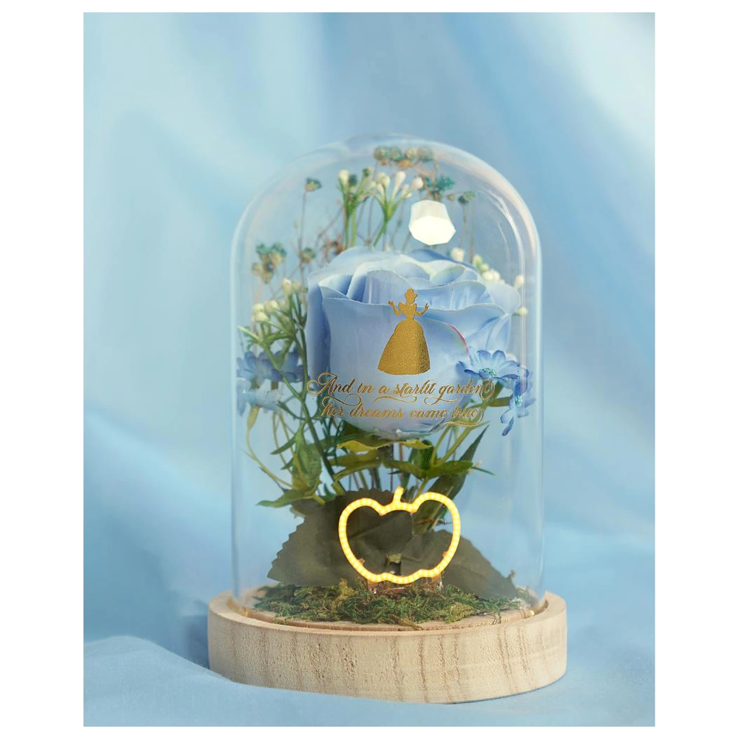 Disney Princess Cinderella Květinová Cloche s neonovým světlem fotografii produktu