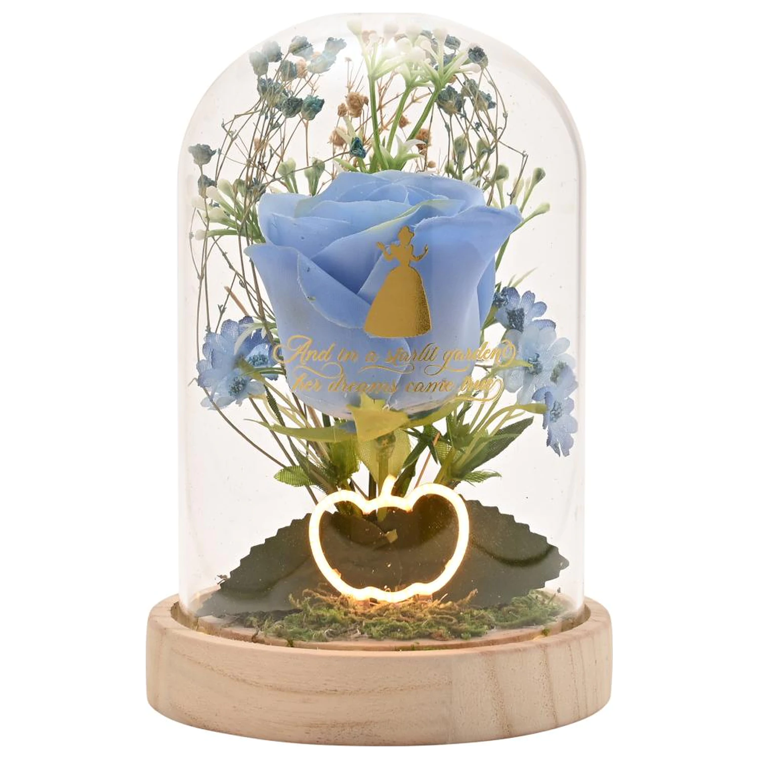 Disney Princess Cinderella Květinová Cloche s neonovým světlem fotografii produktu