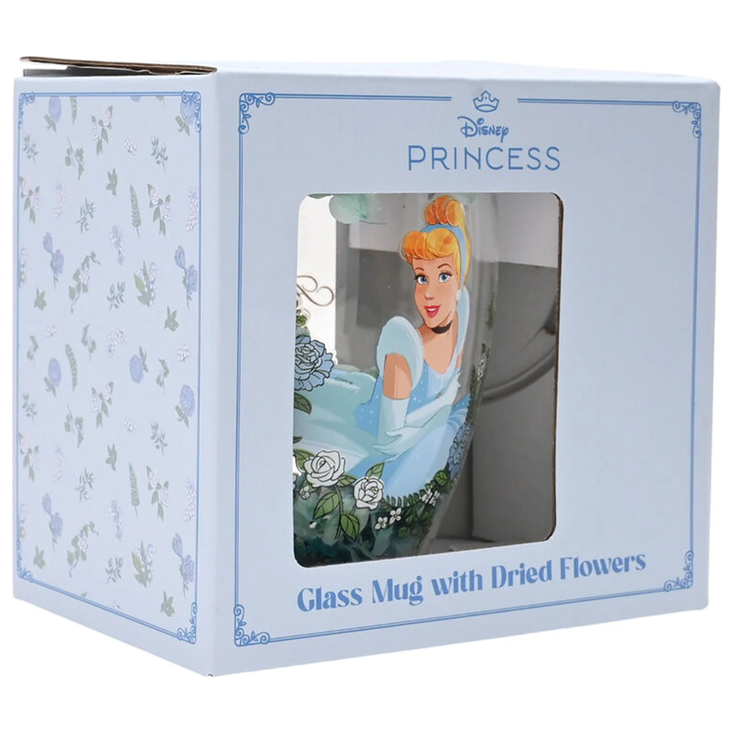 Disney Princess Cinderella sklenice se sušenými květinami 300 ml fotografii produktu