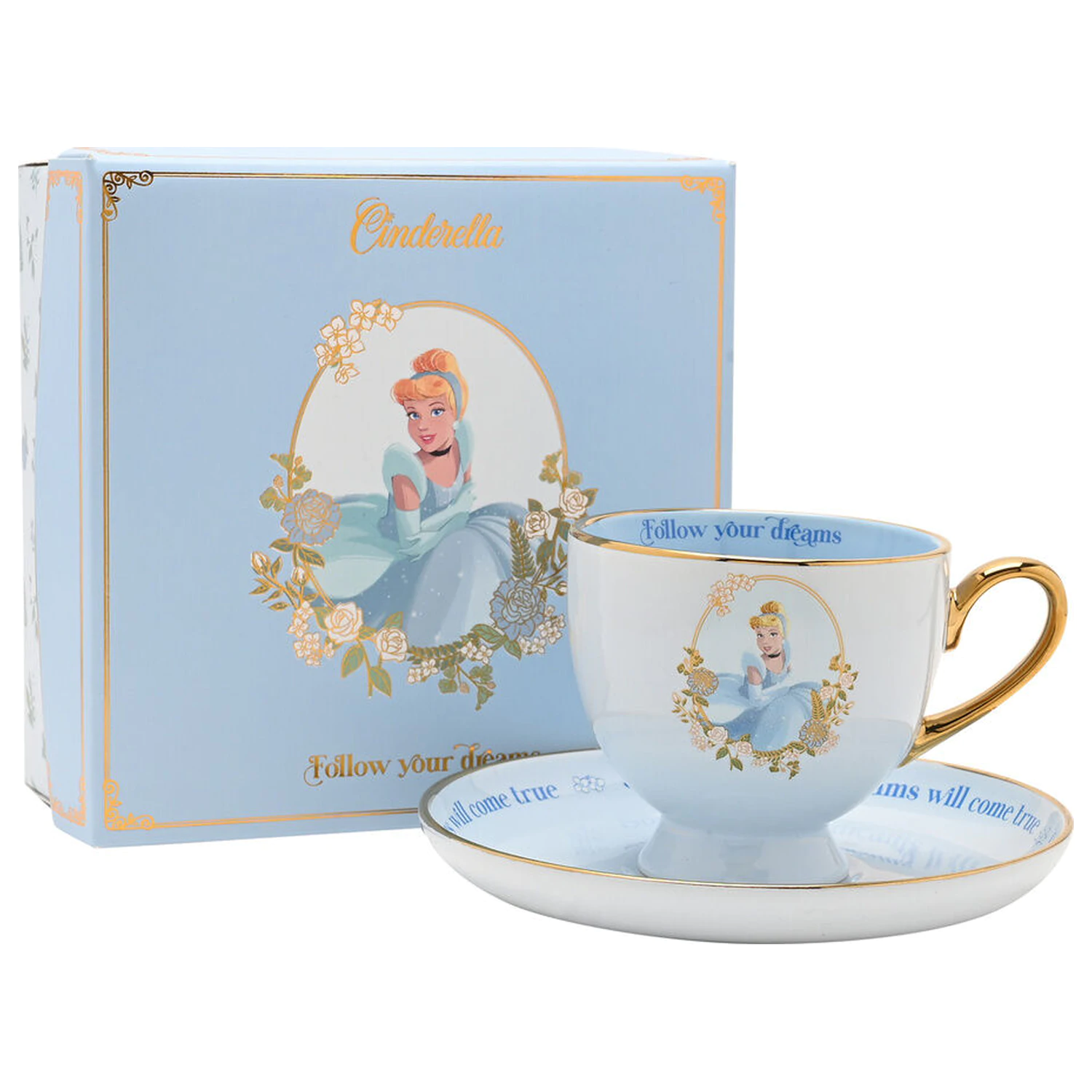 Disney Princess Cinderella šálek a podšálek na čaj fotografii produktu