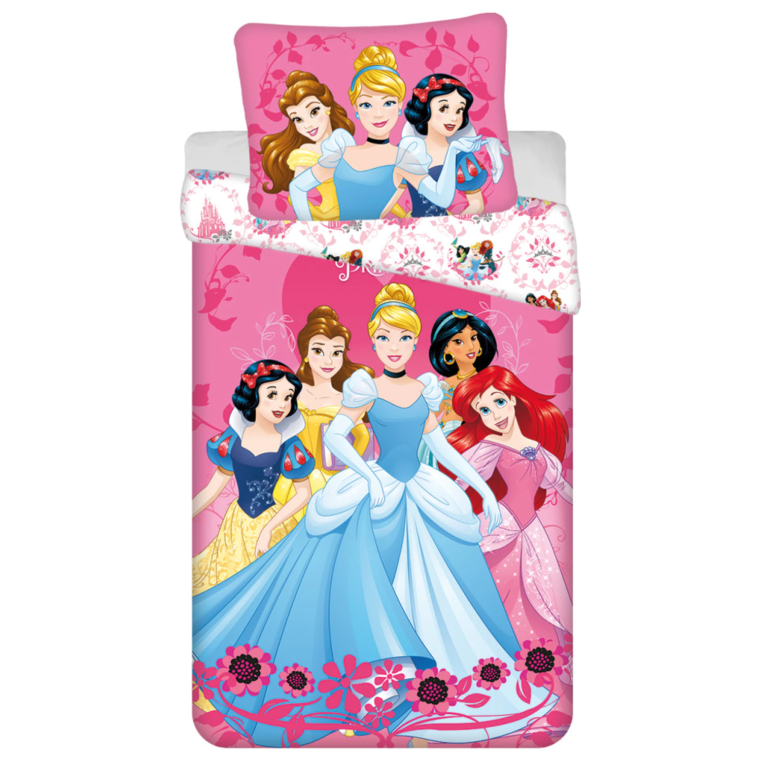 Disney Princesses Srdíčkový povlak na přikrývku fotografii produktu