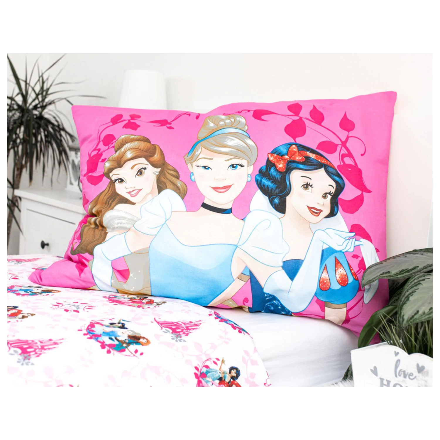 Disney Princesses Srdíčkový povlak na přikrývku fotografii produktu