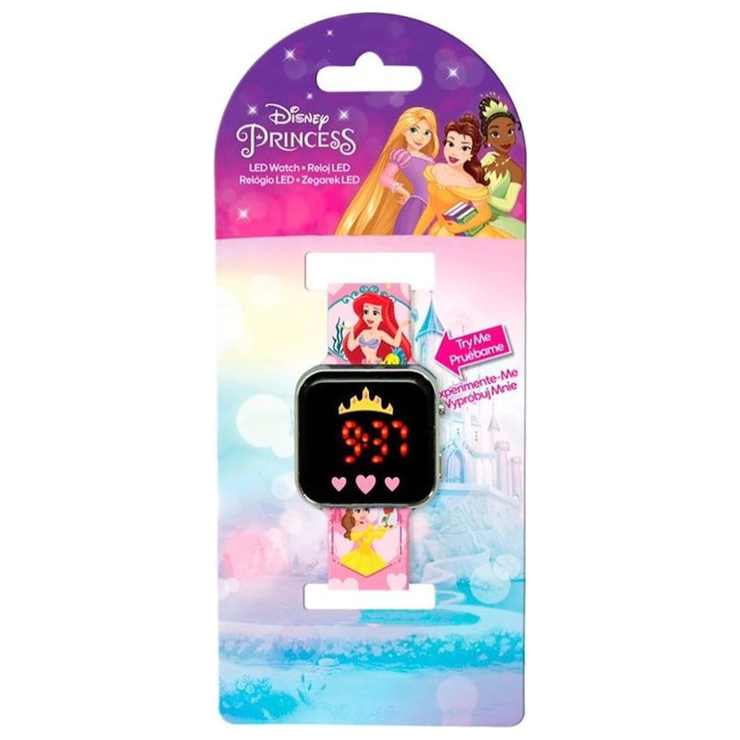 Disney Princess Srdce Digitální LED náramkové hodinky fotografii produktu