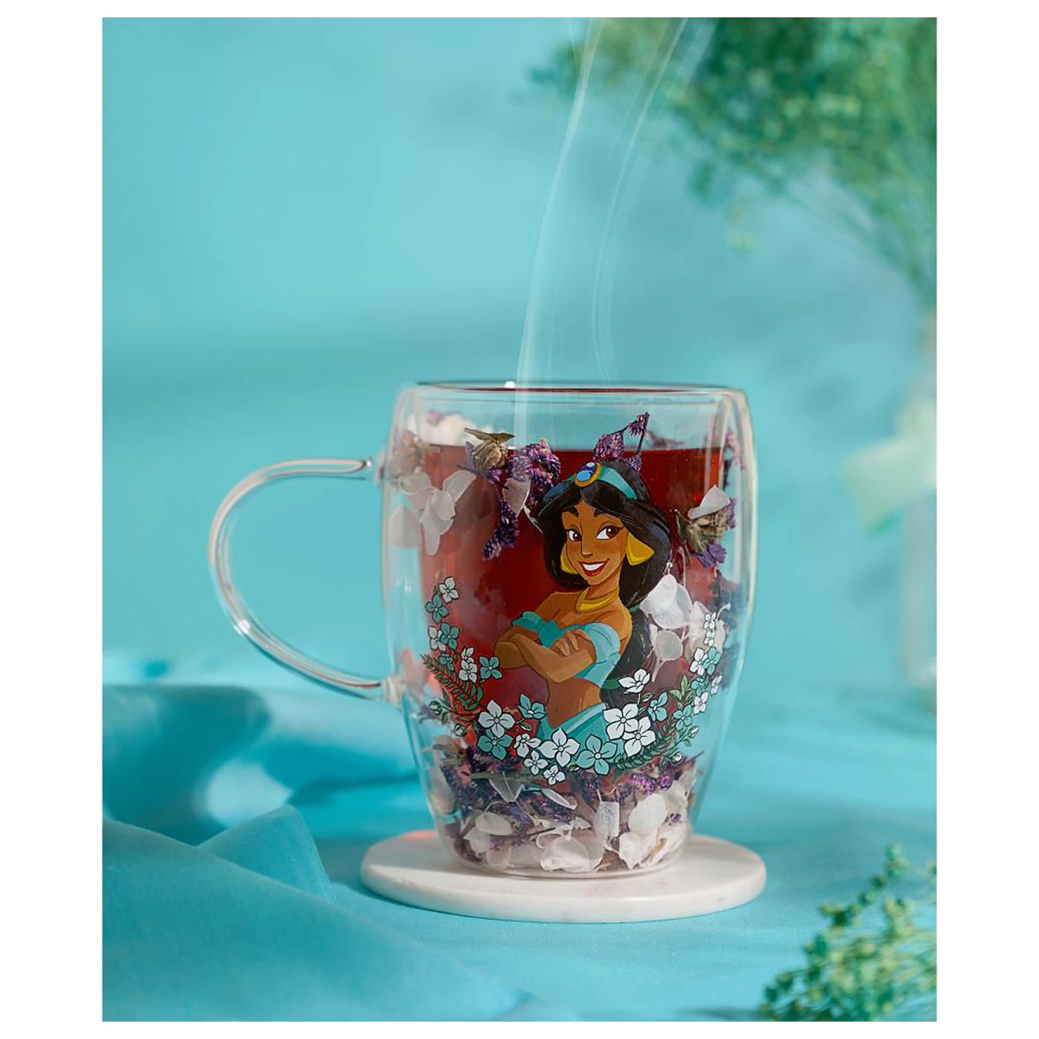 Disney Princess Jasmine Sklenice se sušenými květinami 300 ml fotografii produktu