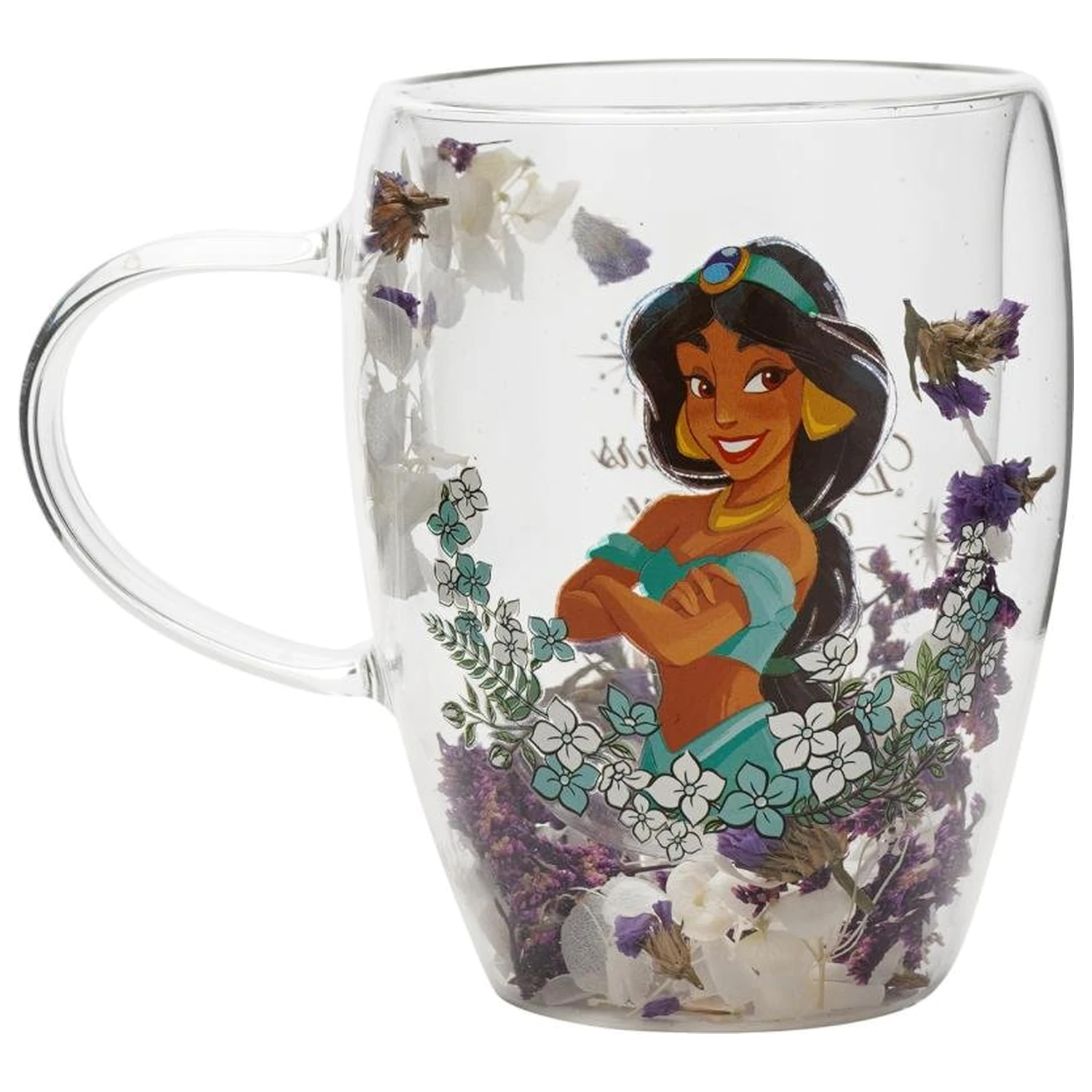 Disney Princess Jasmine Sklenice se sušenými květinami 300 ml fotografii produktu