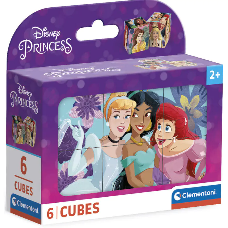 Disney Princess krychlové puzzle 6 ks fotografii produktu