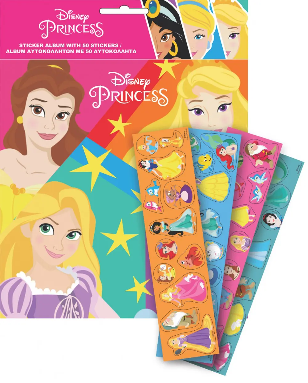 Disney Princess album na samolepky s 50 samolepkami fotografii produktu