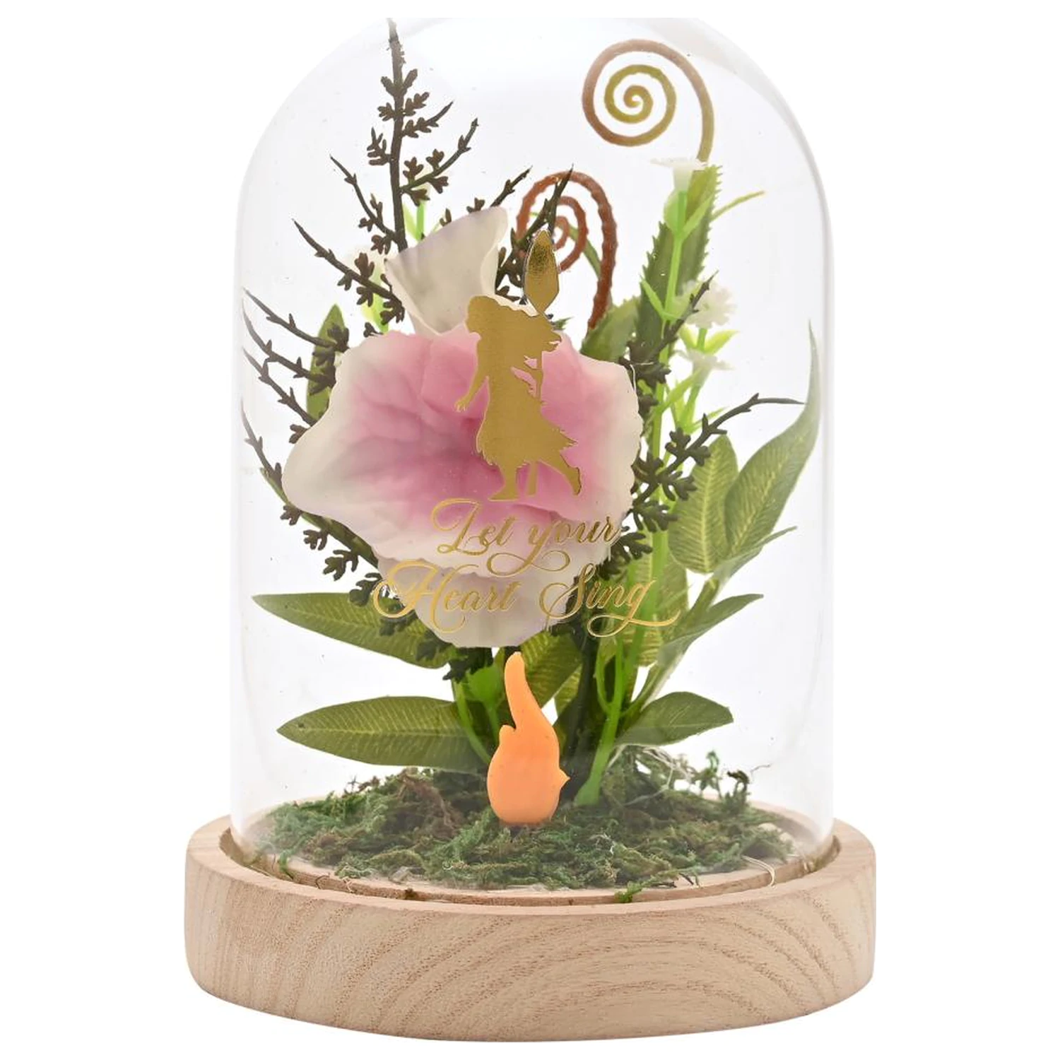 Disney Princess Moana Floral Cloche s neonovým světlem fotografii produktu