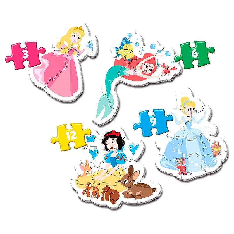 Disney Princess Moje první puzzle 3-6-9-12 dílků fotografii produktu