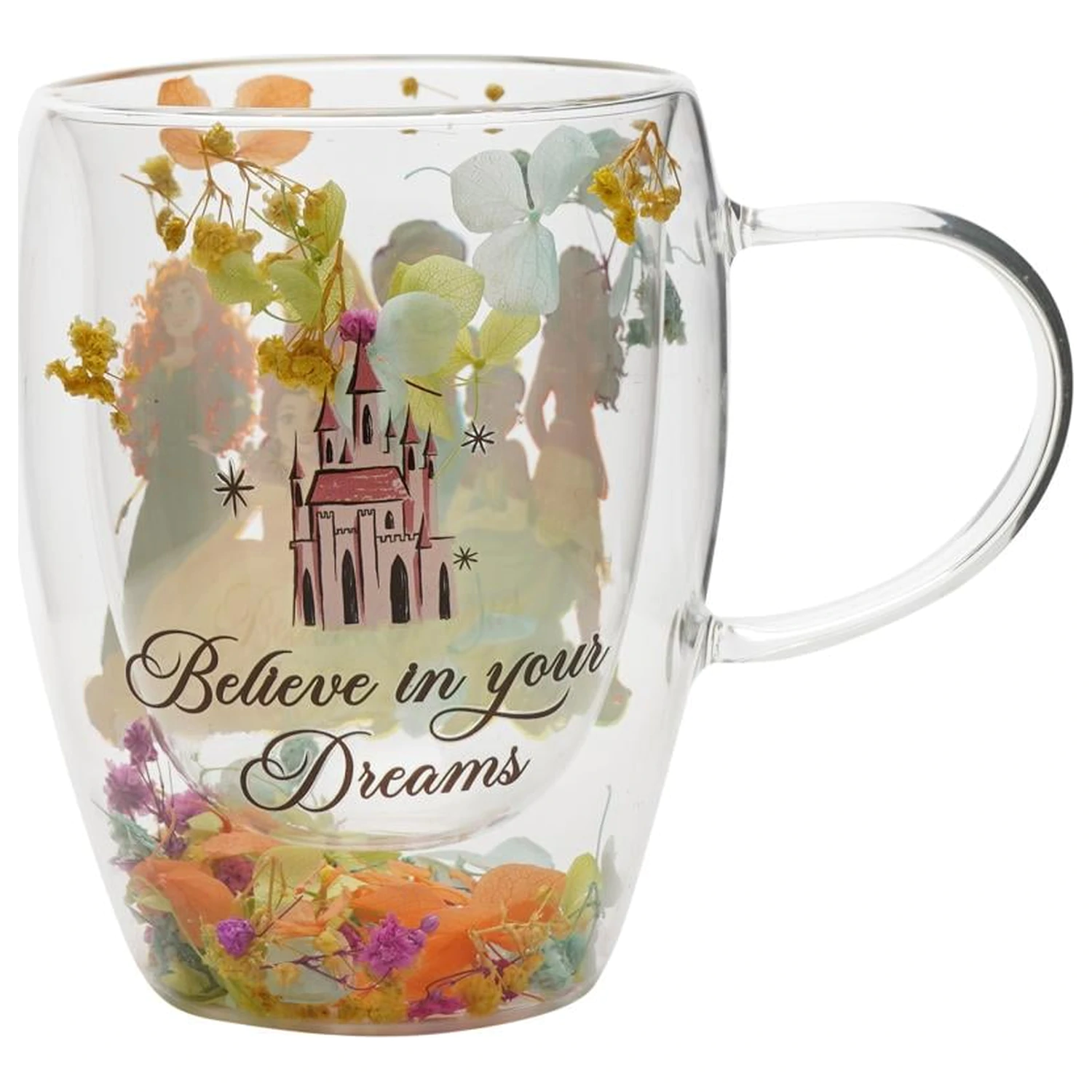 Disney Princess Princeznovská sklenice se sušenými květinami 300 ml fotografii produktu