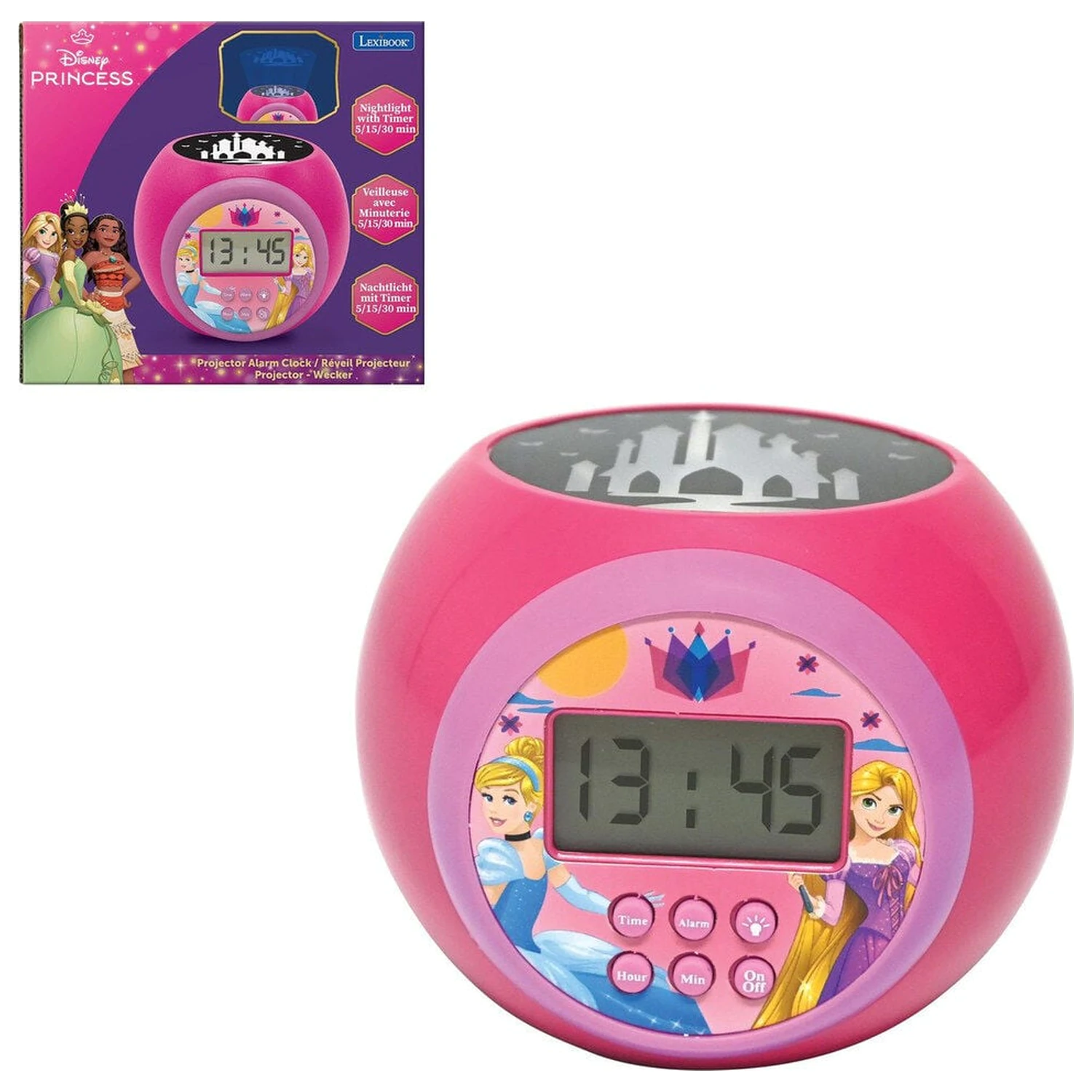 Disney Princess projektorový budík fotografii produktu