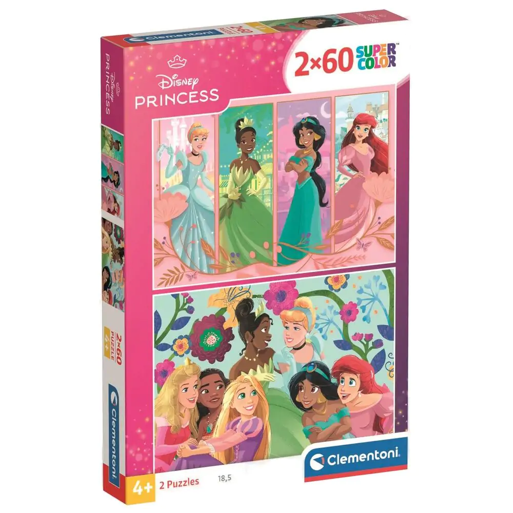 Puzzle Disney Princezny 2x60ks fotografii produktu