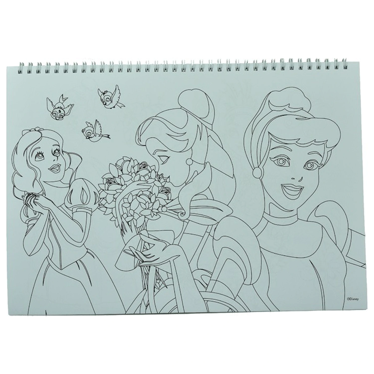 Disney Princess Jarní A/4 spirálový skicák 40 listů se samolepkami fotografii produktu