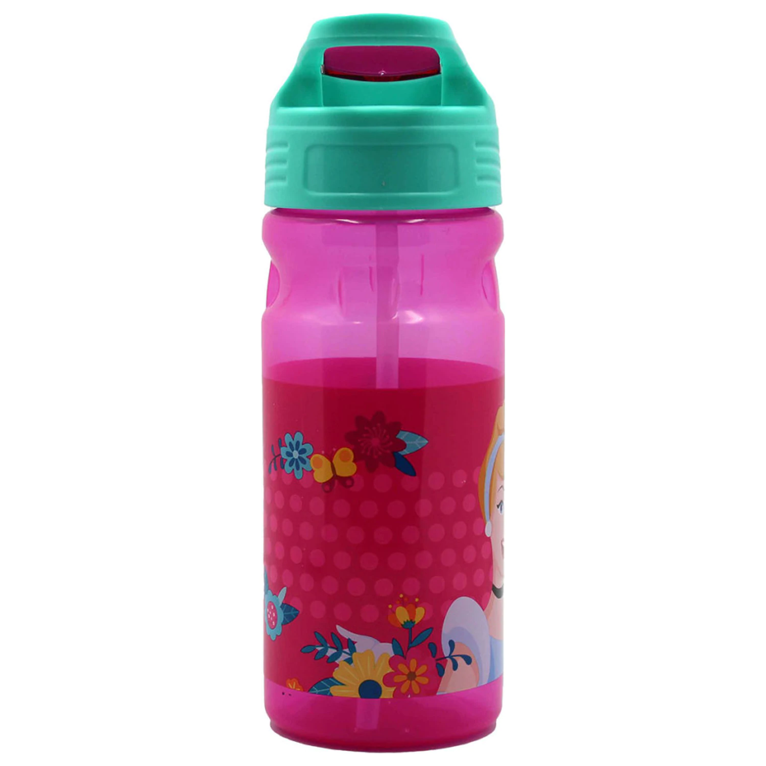 Disney Princesses Jarní plastová láhev na vodu s brčkem 500 ml fotografii produktu