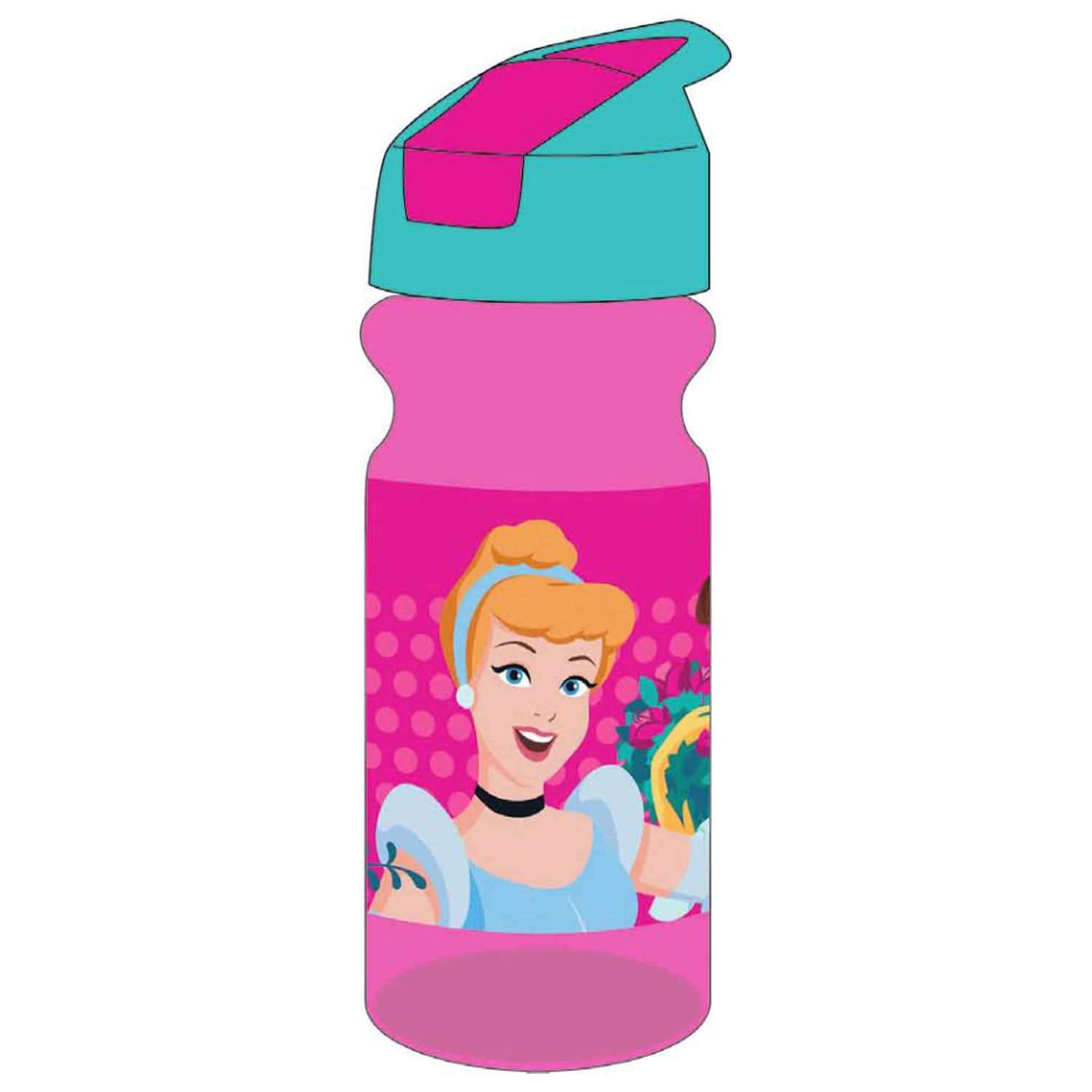 Disney Princesses Jarní plastová láhev na vodu s brčkem 500 ml fotografii produktu