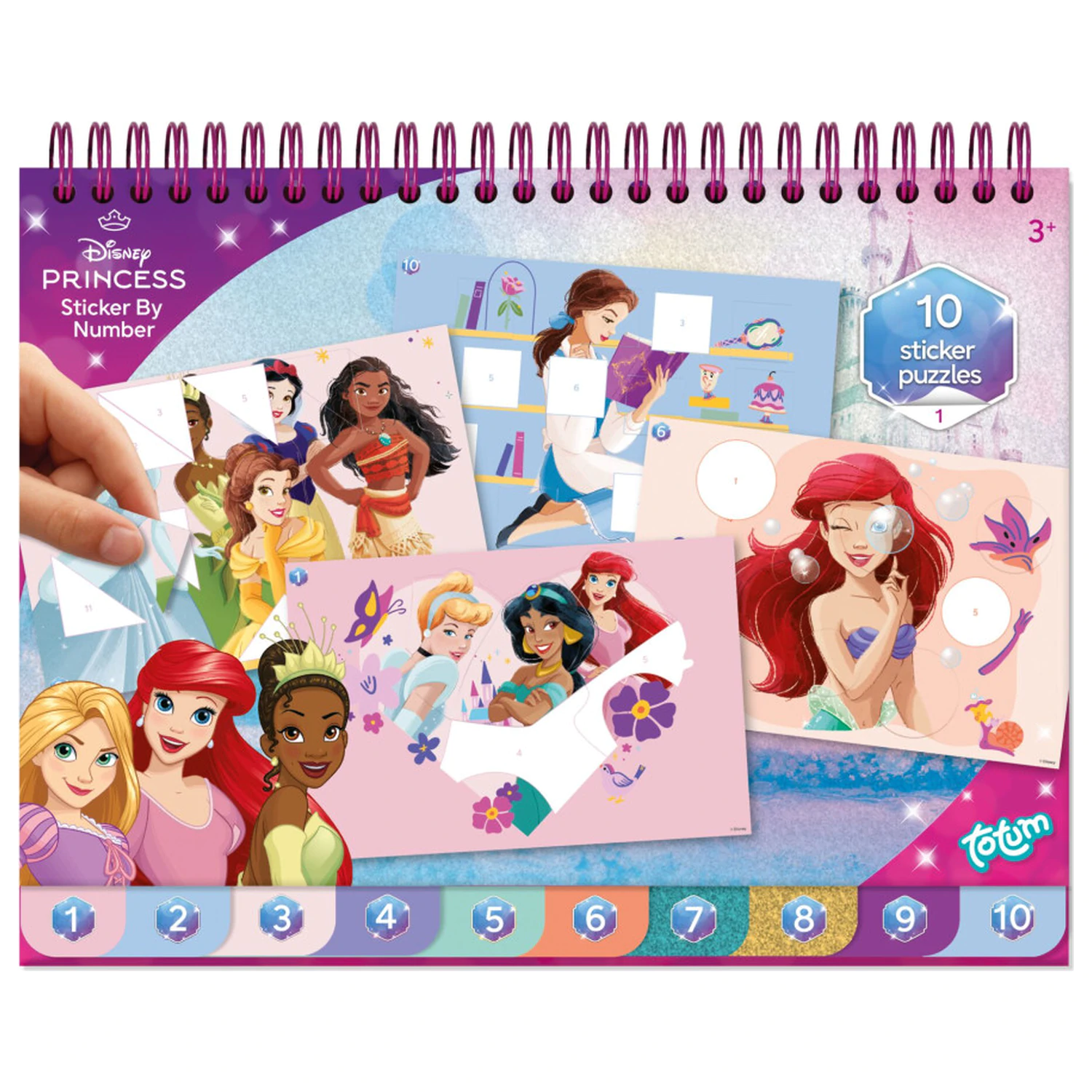 Disney Princess Příběhové puzzle samolepky a omalovánkový set fotografii produktu