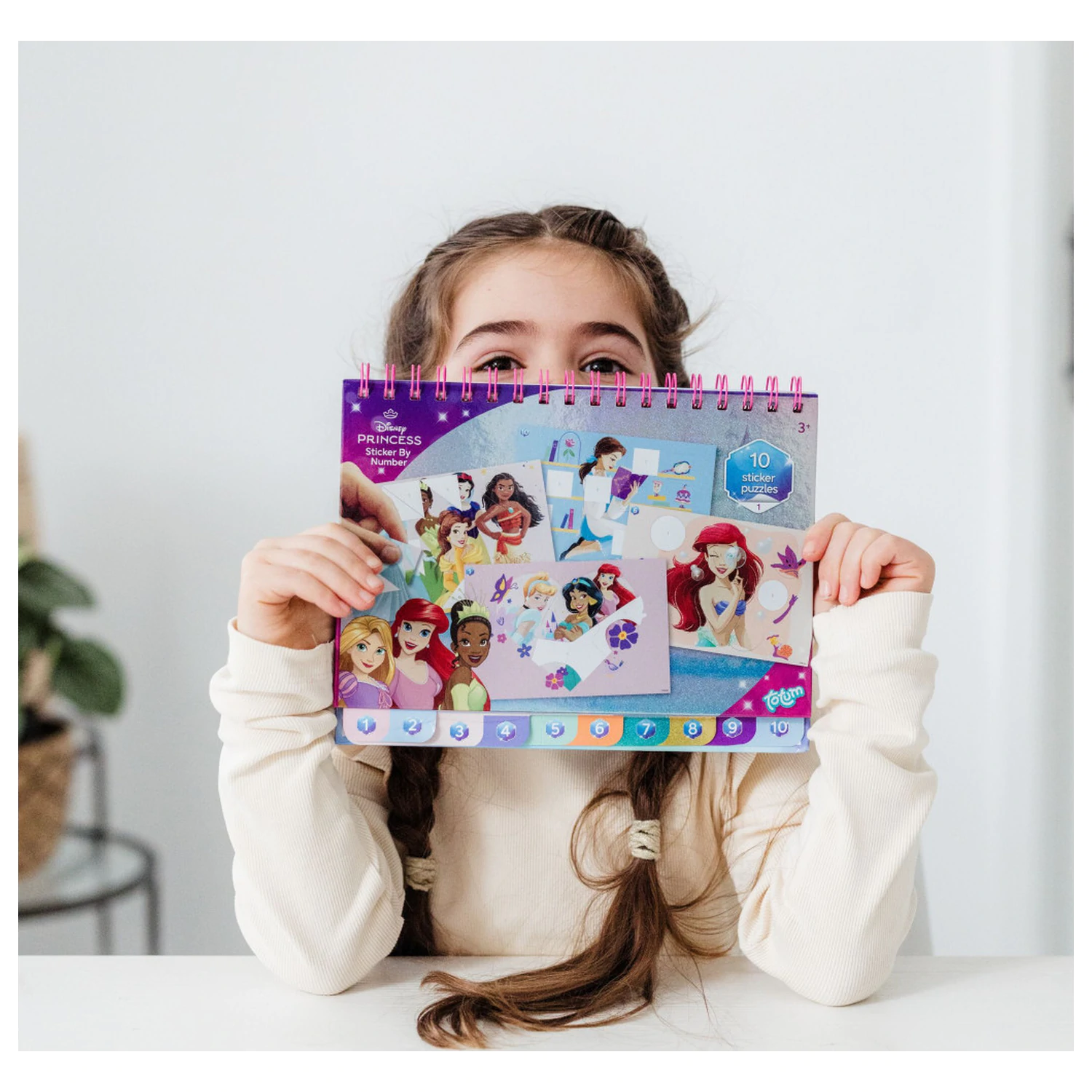 Disney Princess Příběhové puzzle samolepky a omalovánkový set fotografii produktu
