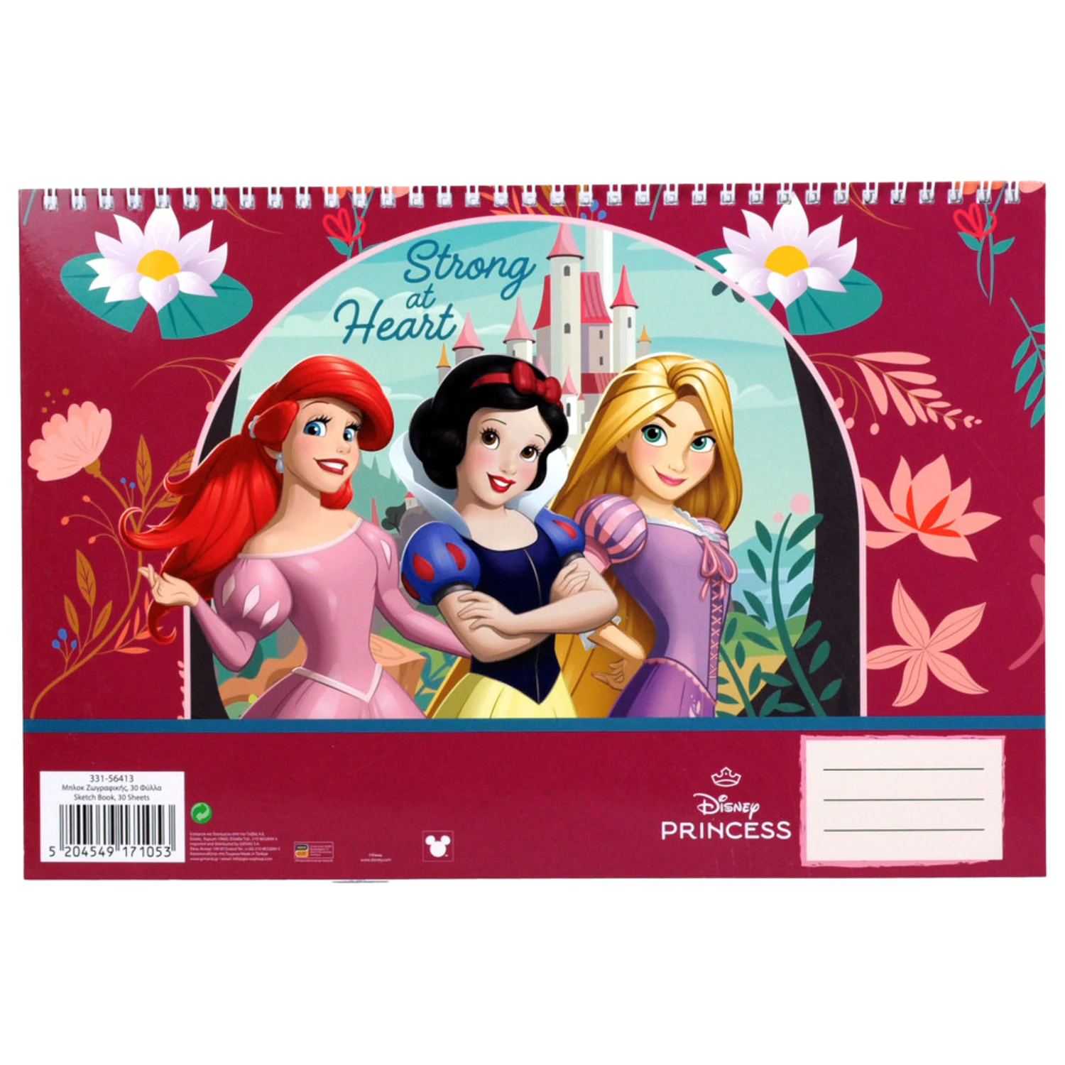 Disney Princesses Strong A/4 spirálový skicák, 30 listů fotografii produktu