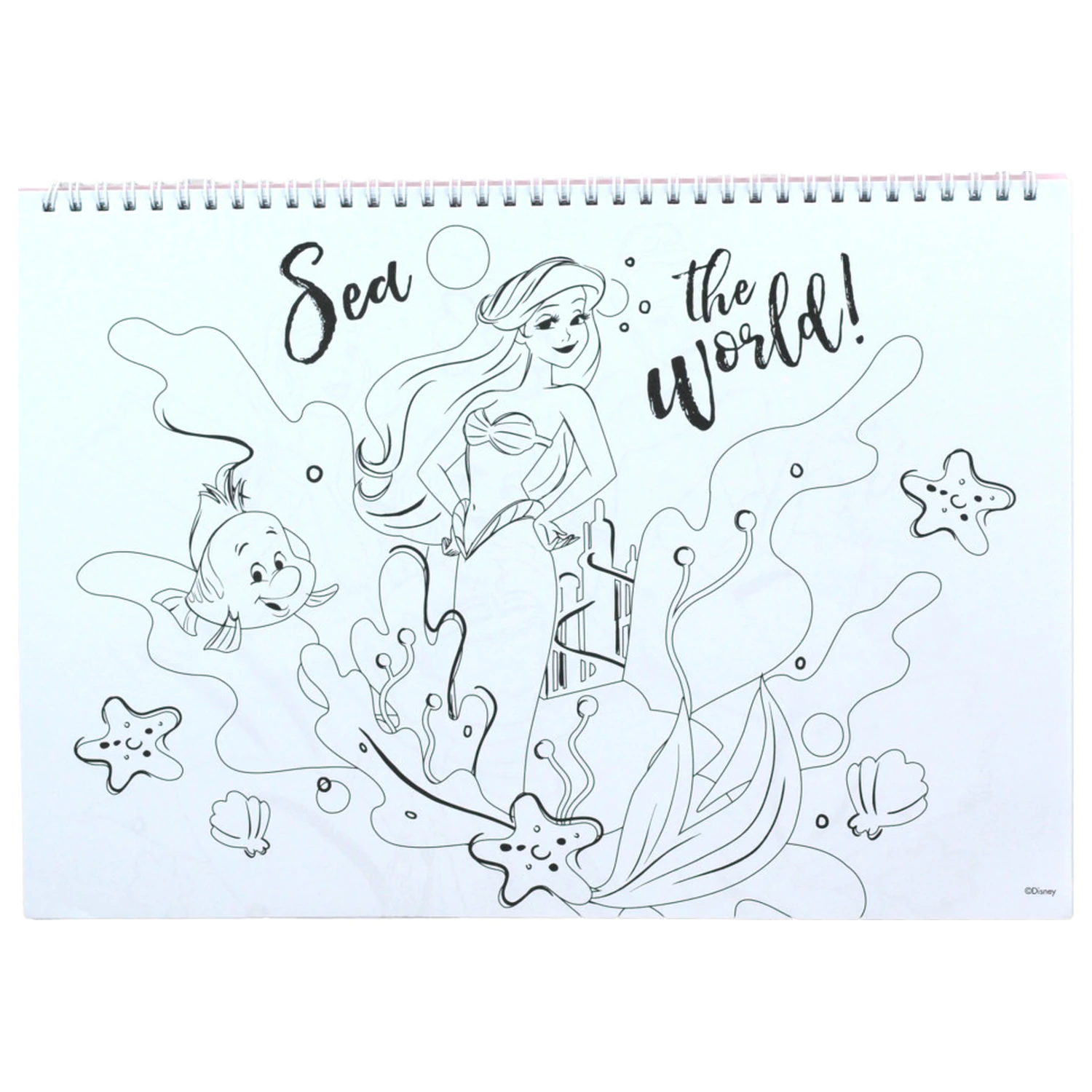 Disney Princess Your World A/4 Spirálový skicák 40 listů s nálepkami fotografii produktu