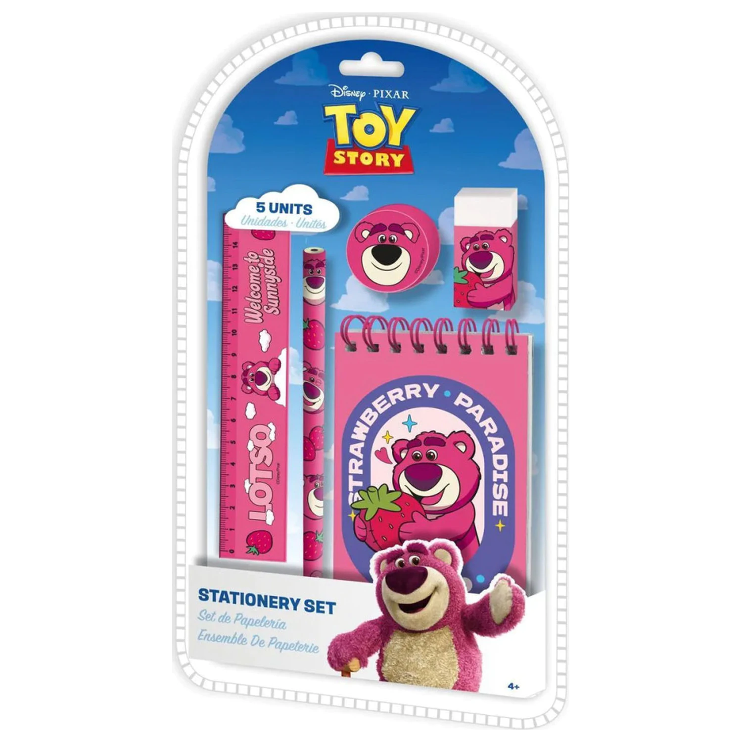 Disney Toy Story Lotso Strawberry papírnická sada 5 kusů fotografii produktu