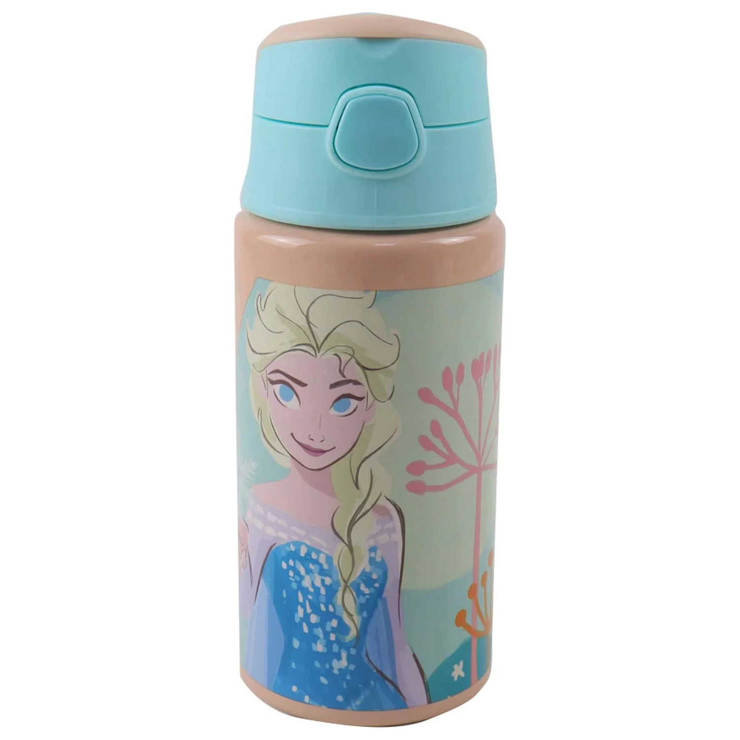 Disney Frozen Adventure hliníková lahev na pití s brčkem a háčkem 500 ml fotografii produktu