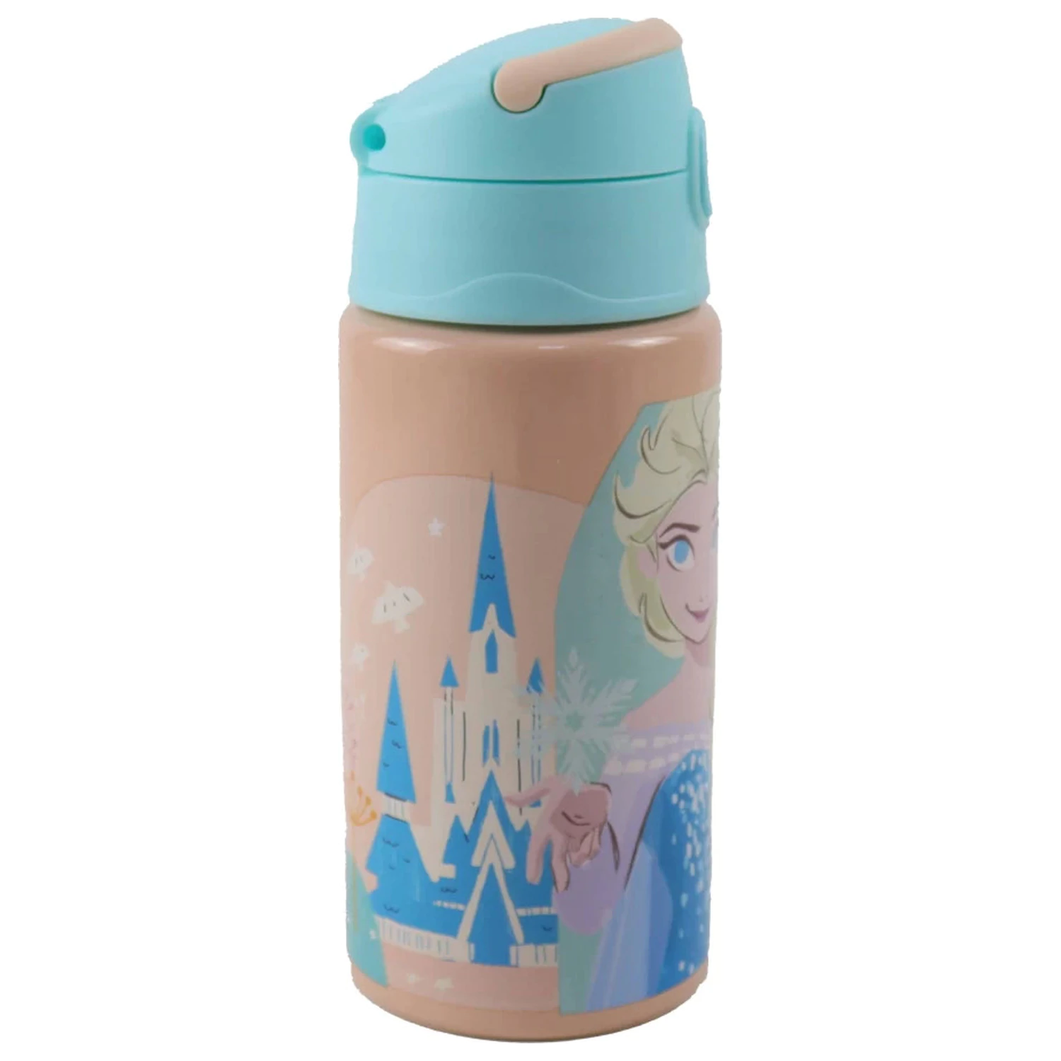 Disney Frozen Adventure hliníková lahev na pití s brčkem a háčkem 500 ml fotografii produktu