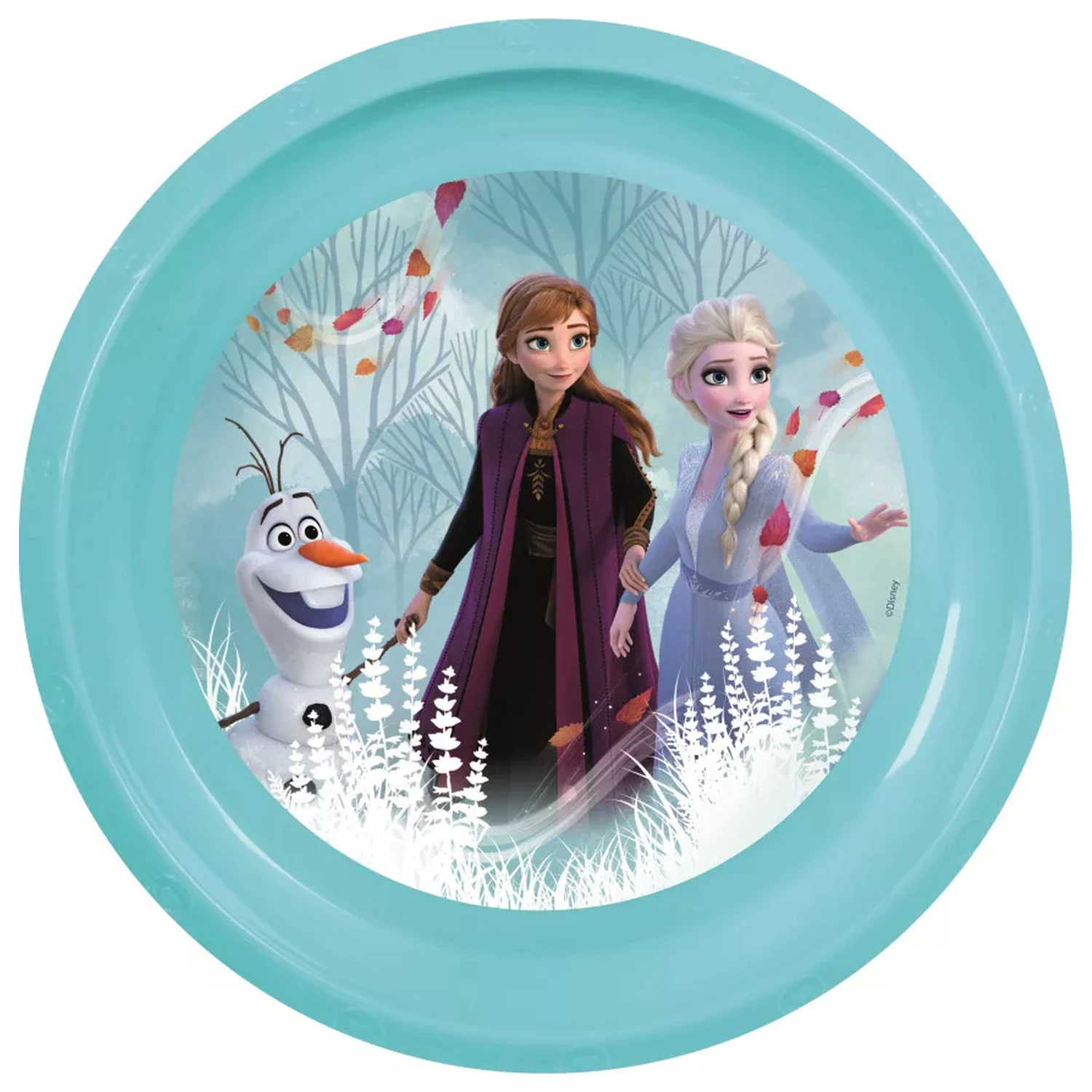 Disney Frozen Blue Forest plastový plochý talíř fotografii produktu