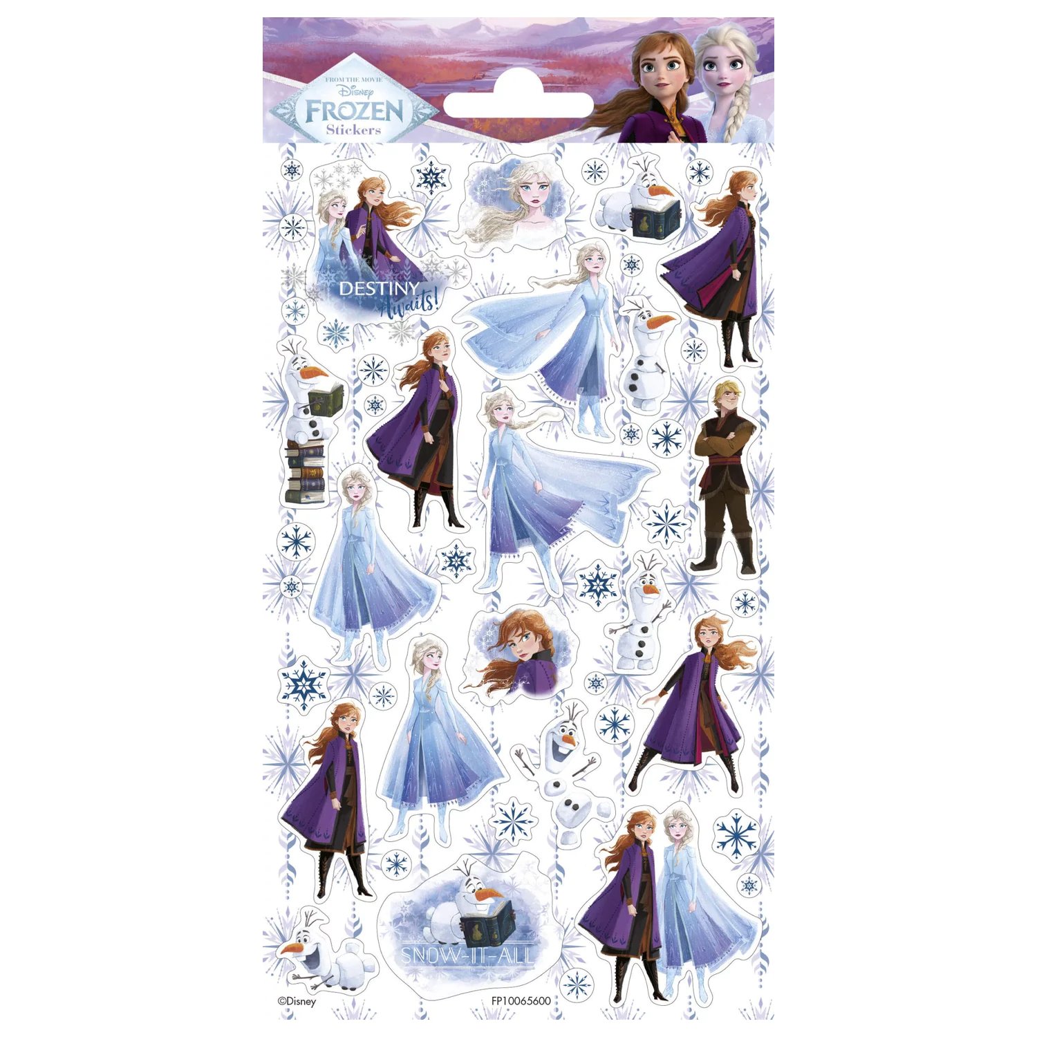 Disney Frozen Destiny Třpytivá Samolepka fotografii produktu