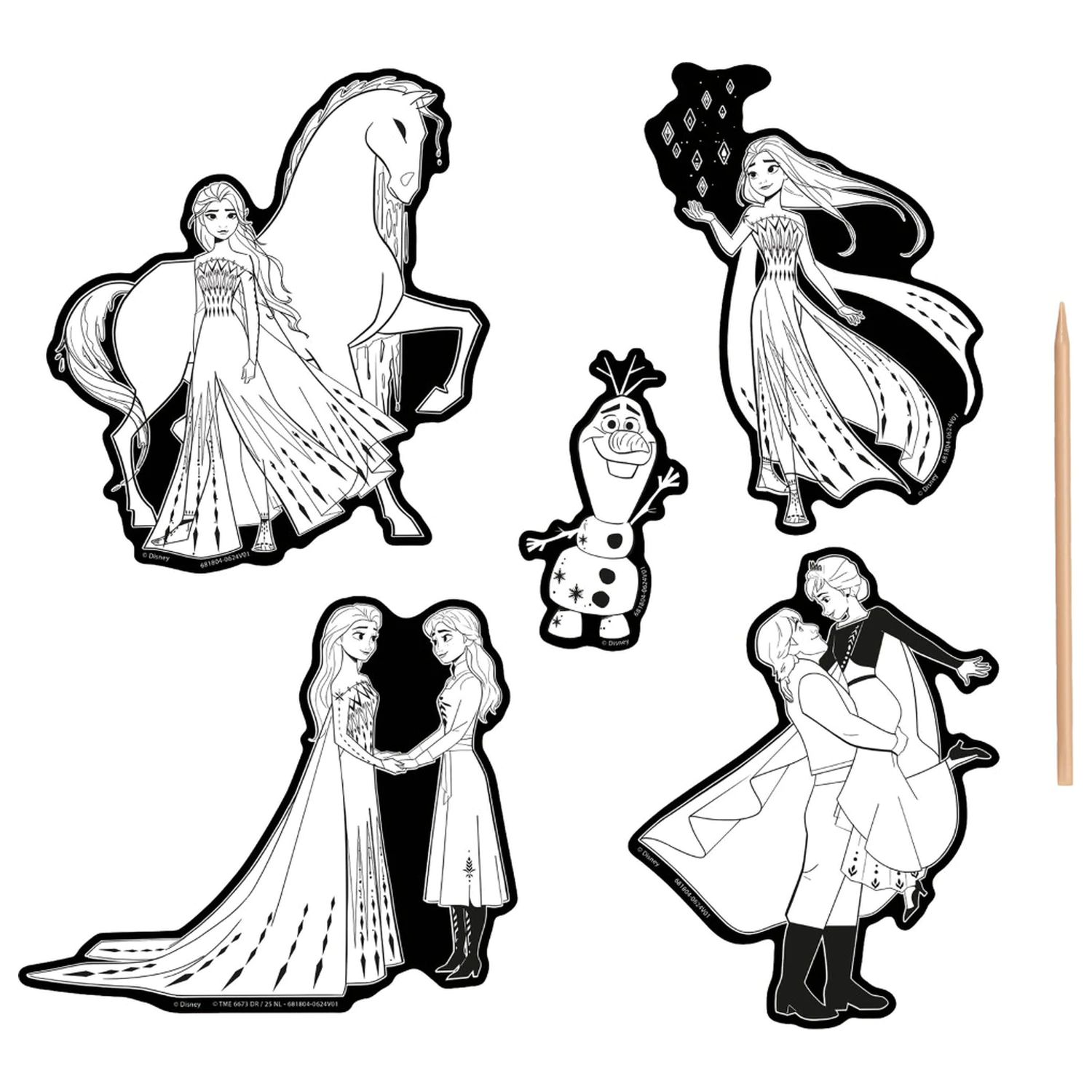 Disney Frozen Destiny stírací umění sada nálepek fotografii produktu