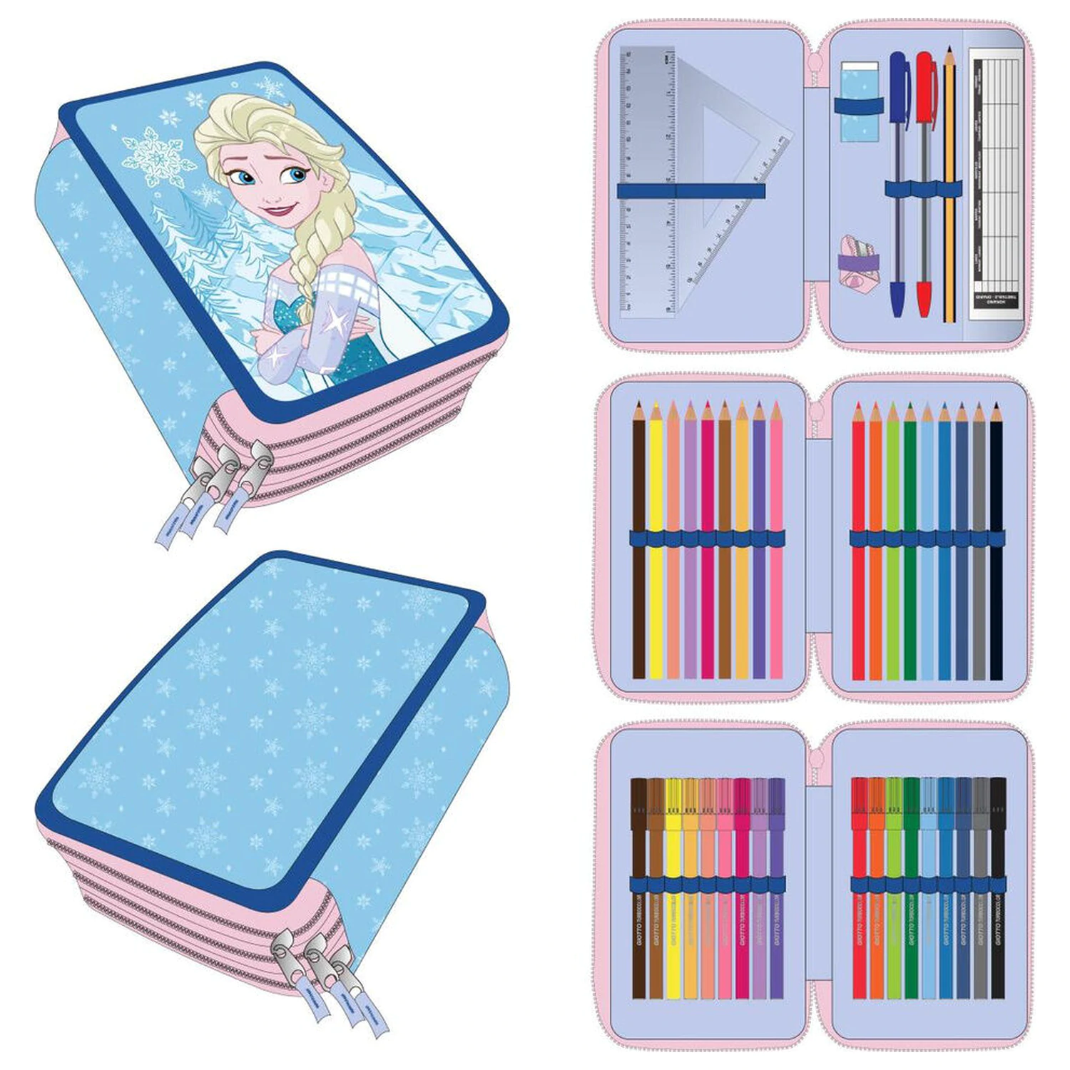 Disney Frozen Elsa trojitý penál fotografii produktu