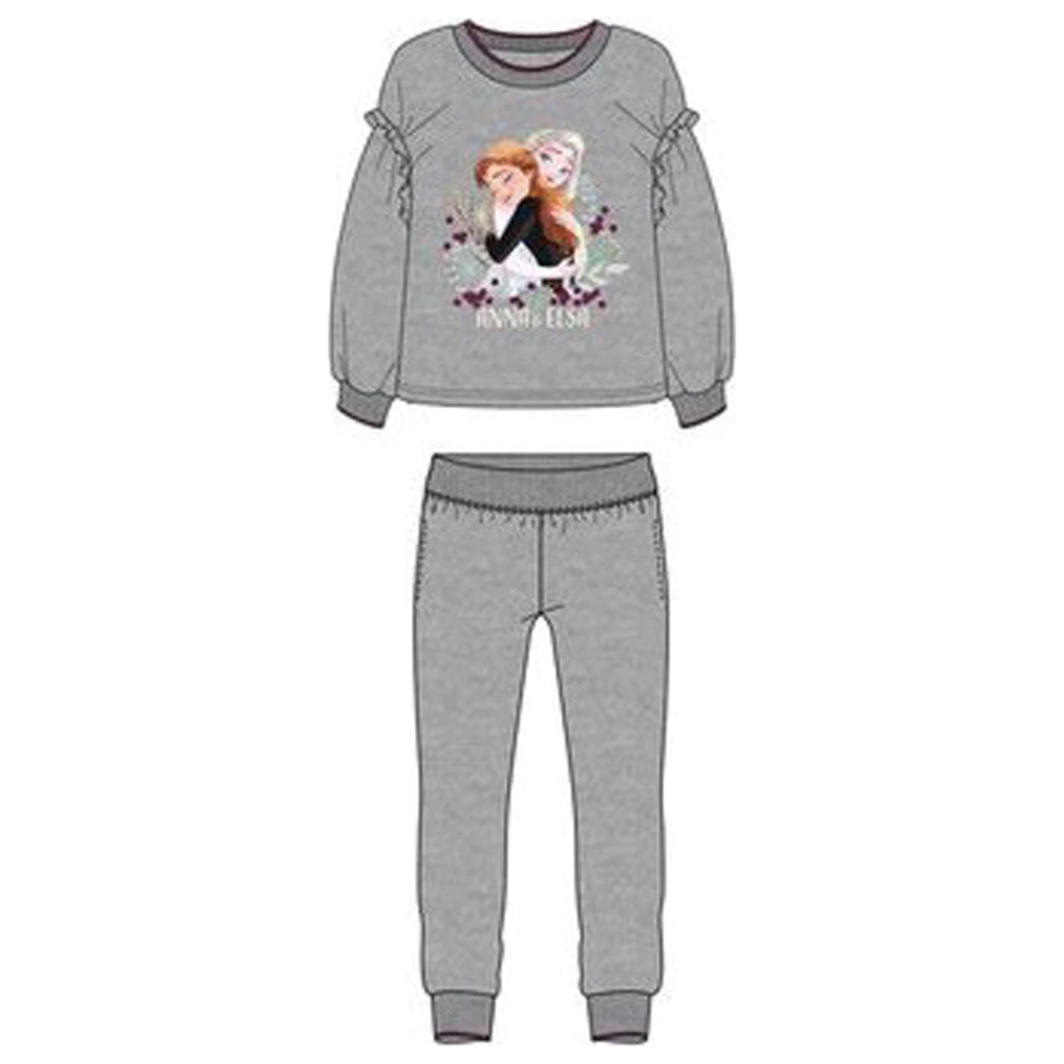 Disney Frozen Fondness Grey Dětská flitrová tepláková souprava, jogging set fotografii produktu