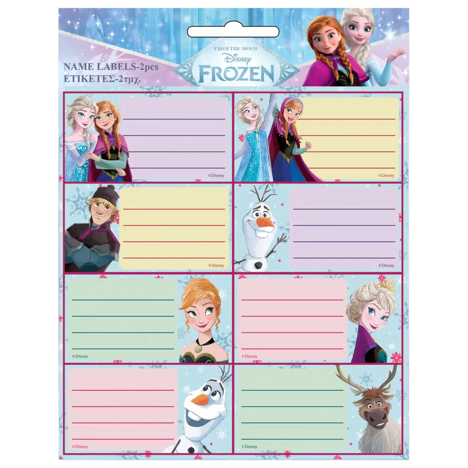 Disney Frozen Forever štítek na zápisník 16dílný fotografii produktu