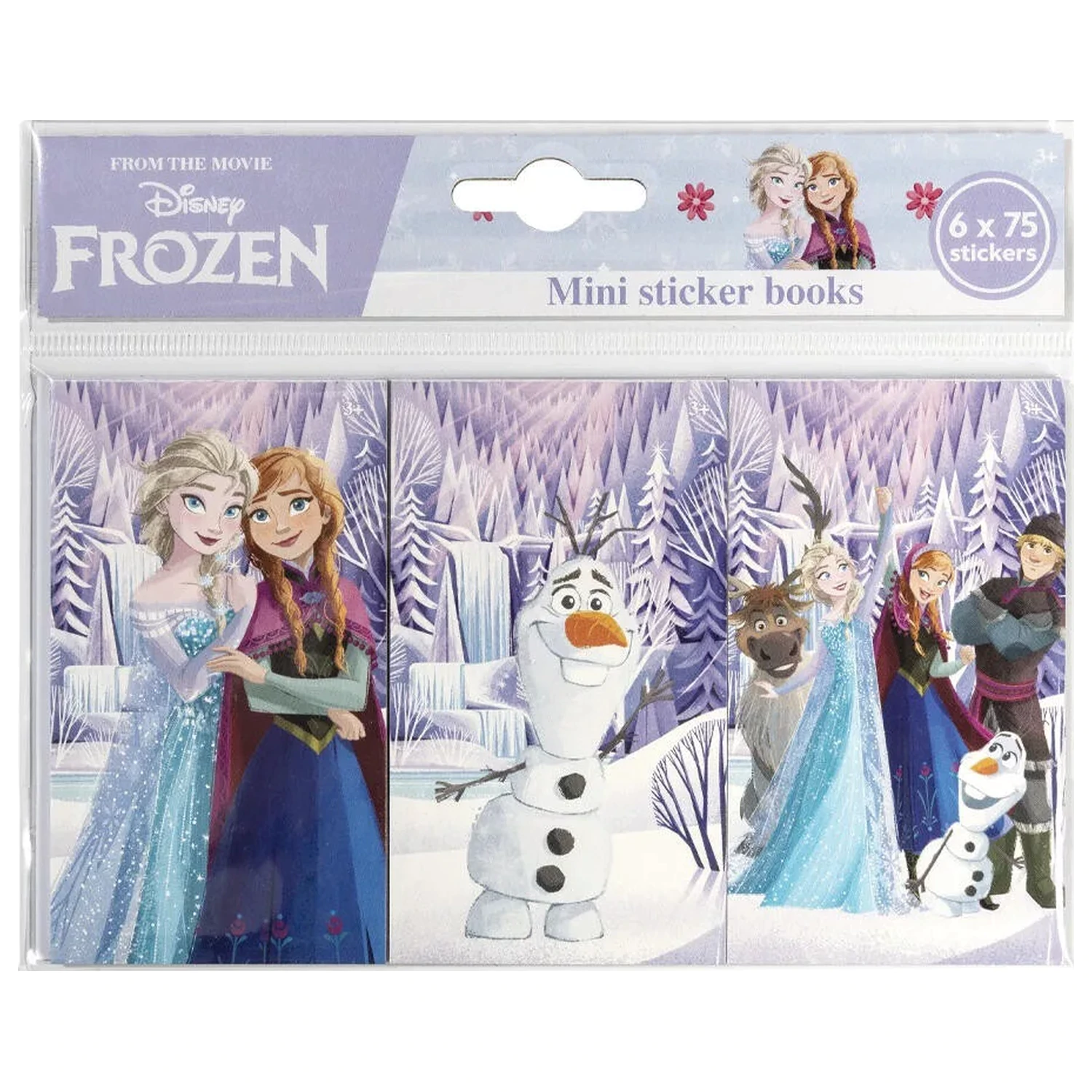 Disney Frozen Friends mini sada 6 samolepek fotografii produktu
