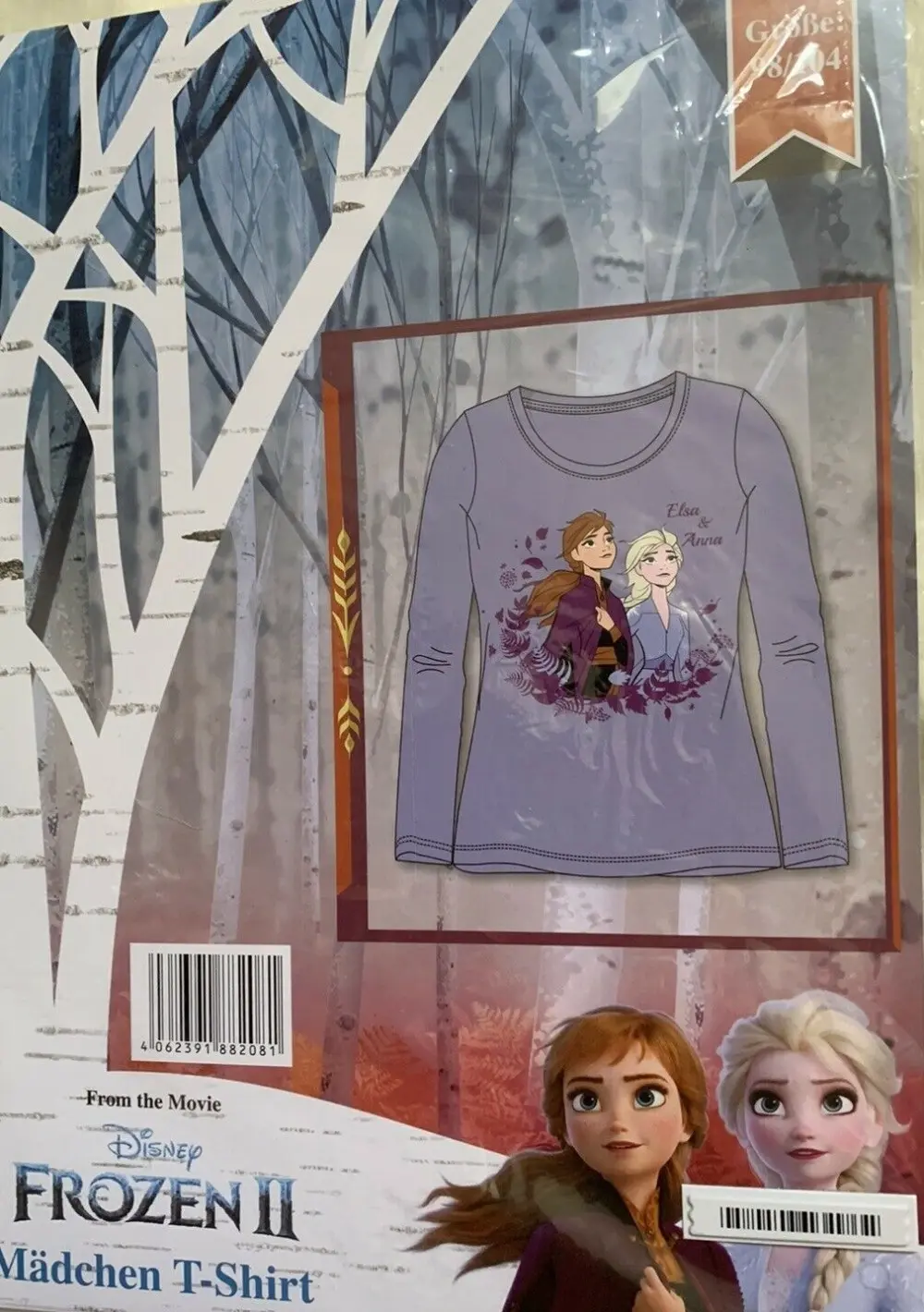 Disney Frozen dětský top s dlouhým rukávem fotografii produktu